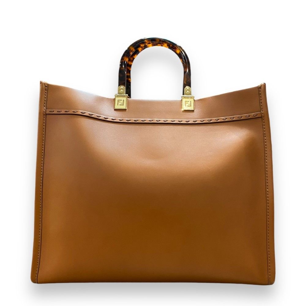 Fendi FENDI SUNSHINE Brown Calf Bag Brown Size M Size ONE SIZE - 2 Thumbnail