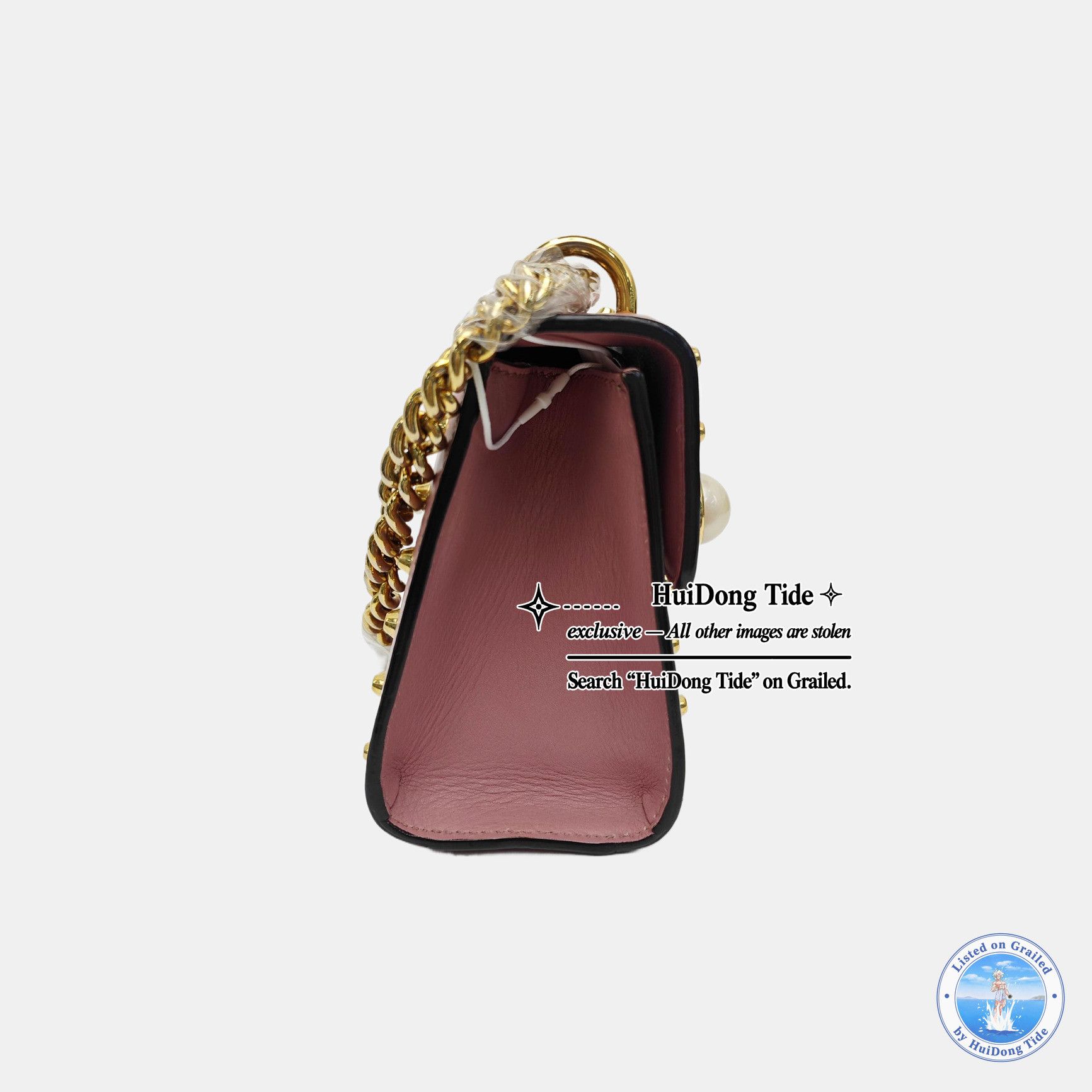 Gucci Gucci Padlock Studded Leather Shoulder Bag Size OS Size ONE SIZE - 4 Thumbnail