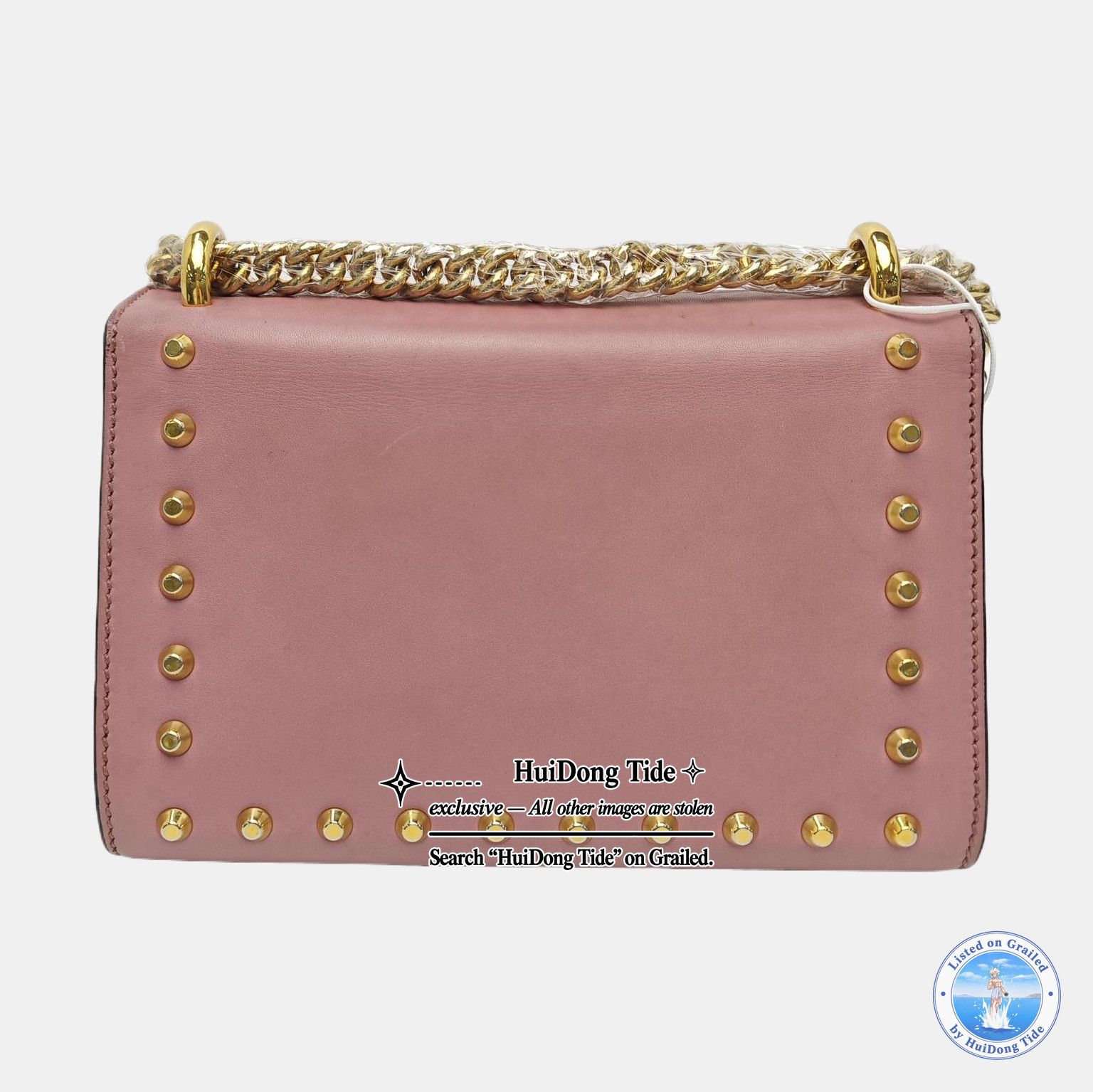 Gucci Gucci Padlock Studded Leather Shoulder Bag Size OS Size ONE SIZE - 5 Thumbnail