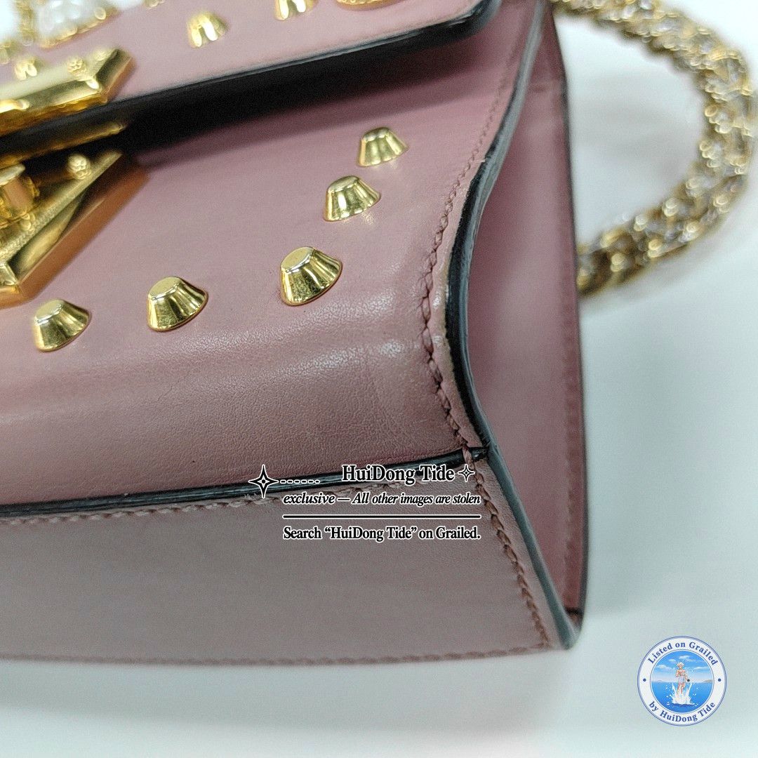 Gucci Gucci Padlock Studded Leather Shoulder Bag Size OS Size ONE SIZE - 16 Thumbnail