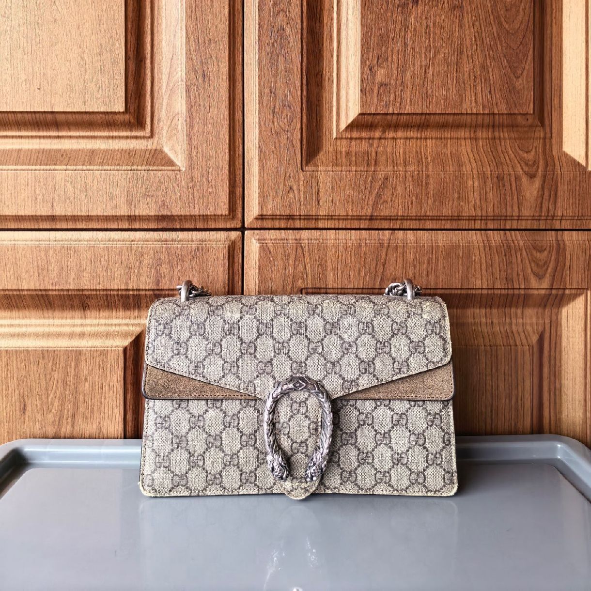 Gucci Gucci Dionysus GG Supreme Canvas Tiger Head Bag Size ONE SIZE - 2 Thumbnail