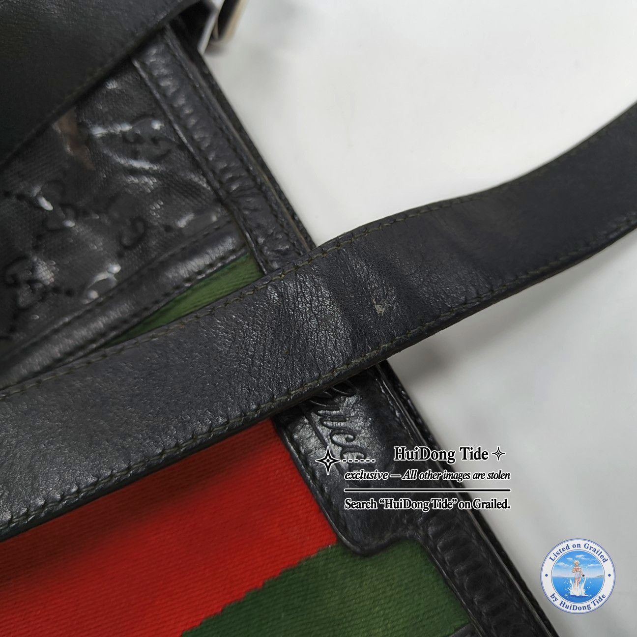 Gucci Gucci GG Coated Canvas Web Stripe Crossbody Bag Size ONE SIZE - 17 Thumbnail