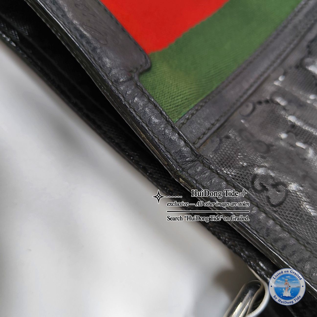 Gucci Gucci GG Coated Canvas Web Stripe Crossbody Bag Size ONE SIZE - 15 Thumbnail