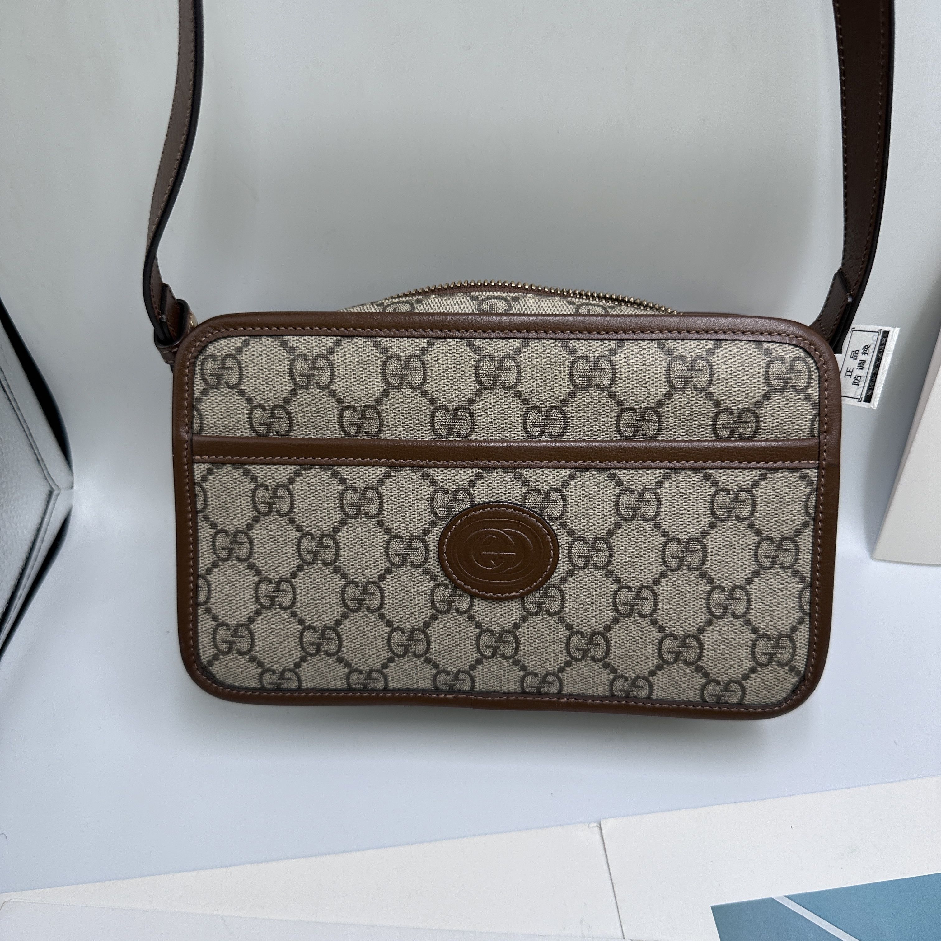 Gucci Gucci Interlocking G Coated Canvas Shoulder Bag Size ONE SIZE - 2 Thumbnail