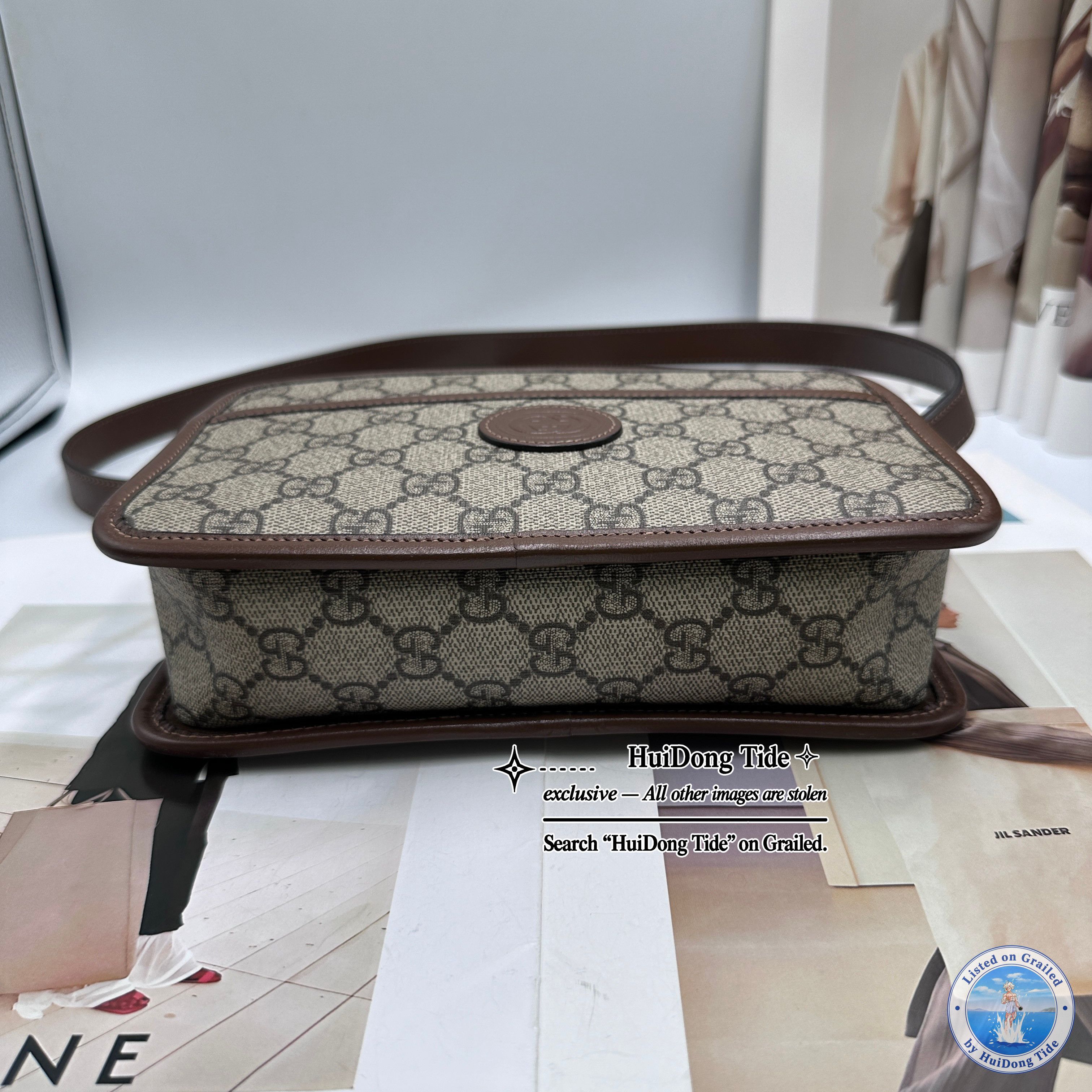 Gucci Gucci Interlocking G Coated Canvas Shoulder Bag Size ONE SIZE - 6 Thumbnail