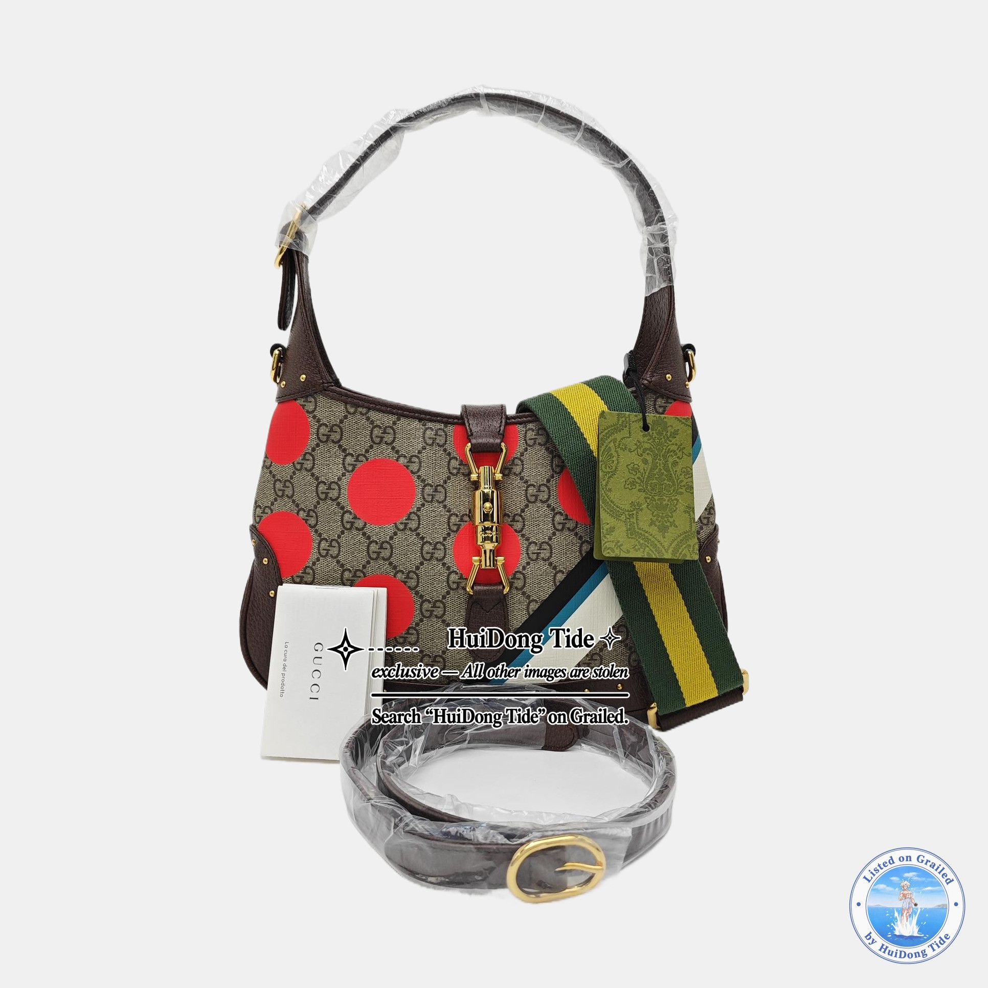 Gucci Gucci Jackie 1961 Polka Dot Shoulder Bag ONE SIZE Size ONE SIZE - 8 Thumbnail