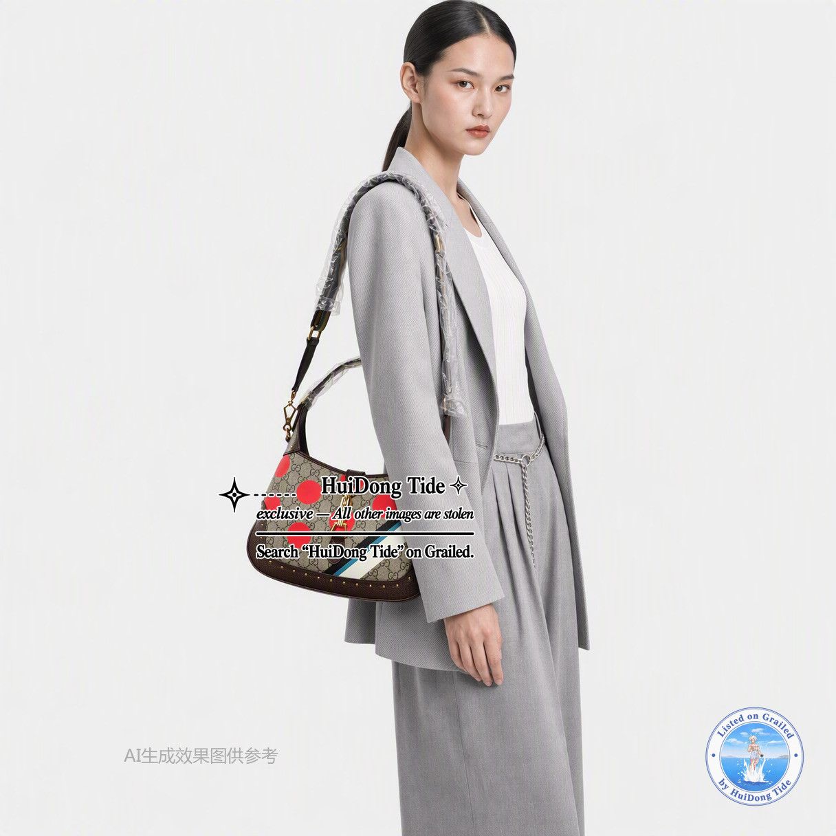 Gucci Gucci Jackie 1961 Polka Dot Shoulder Bag ONE SIZE Size ONE SIZE - 2 Thumbnail