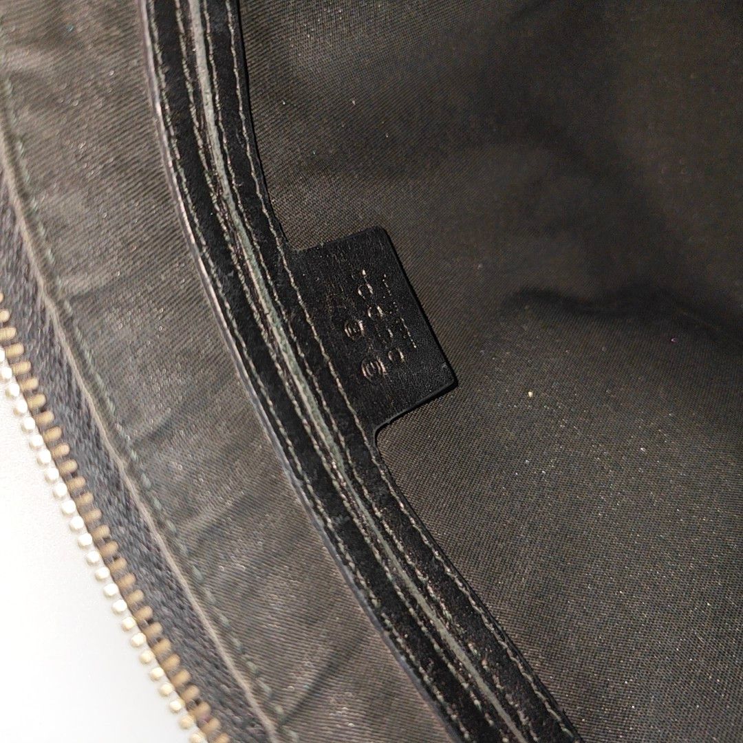 Gucci Gucci Black Leather Monogram Boston Bag ONE SIZE Size ONE SIZE - 15 Thumbnail