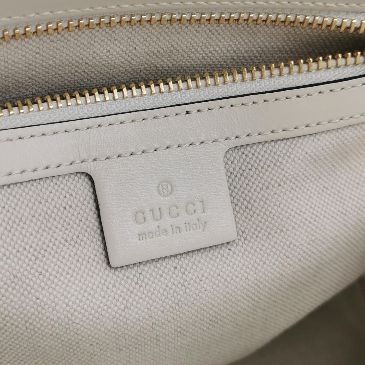 Gucci Gucci Horsebit 1955 Small Leather Handle Bag White Size ONE SIZE - 10 Thumbnail