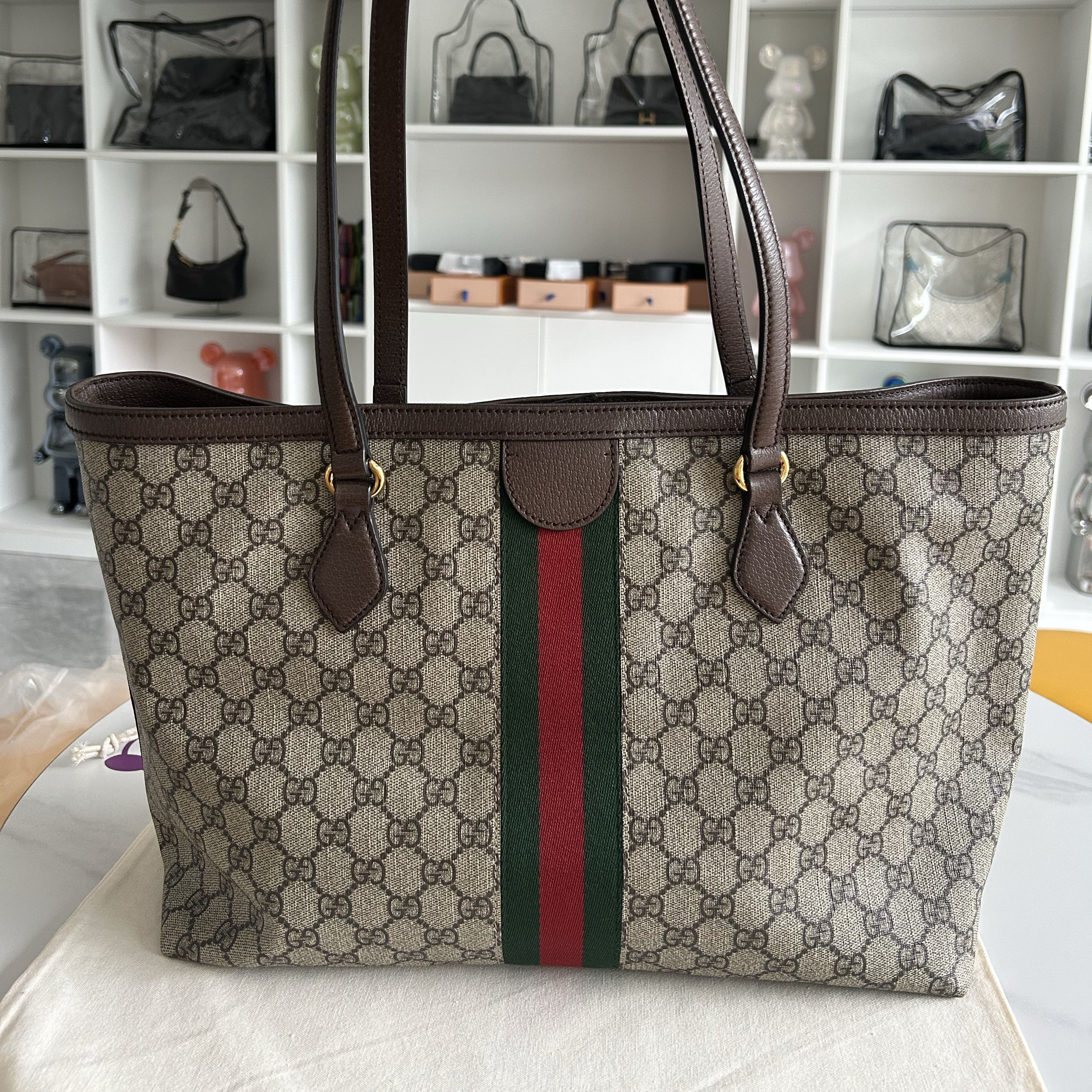 Gucci Gucci Ophidia GG Supreme Tote Bag Size ONE SIZE - 5 Thumbnail