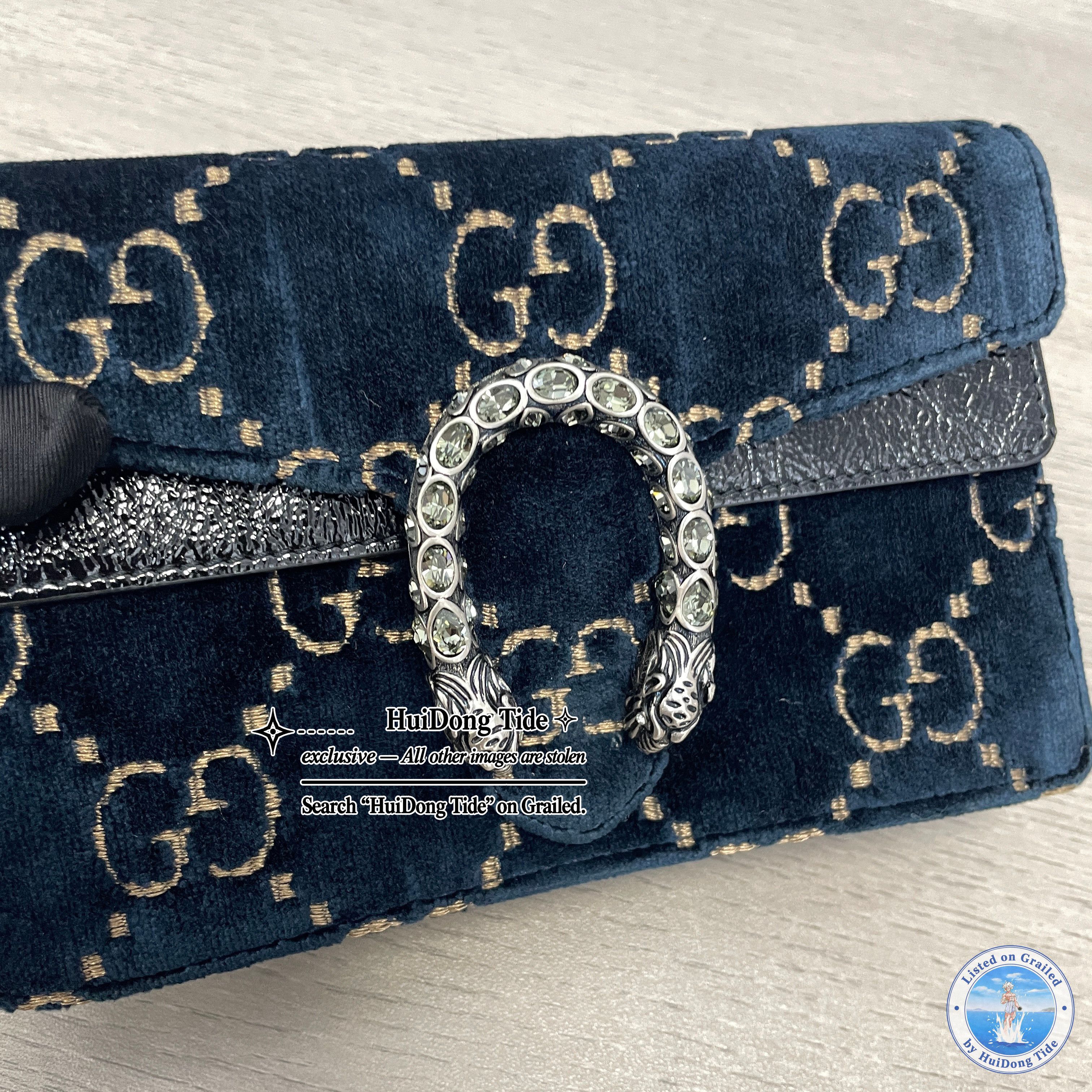 Gucci Gucci Dionysus Velvet Monogram Mini Bag Size ONE SIZE - 7 Thumbnail