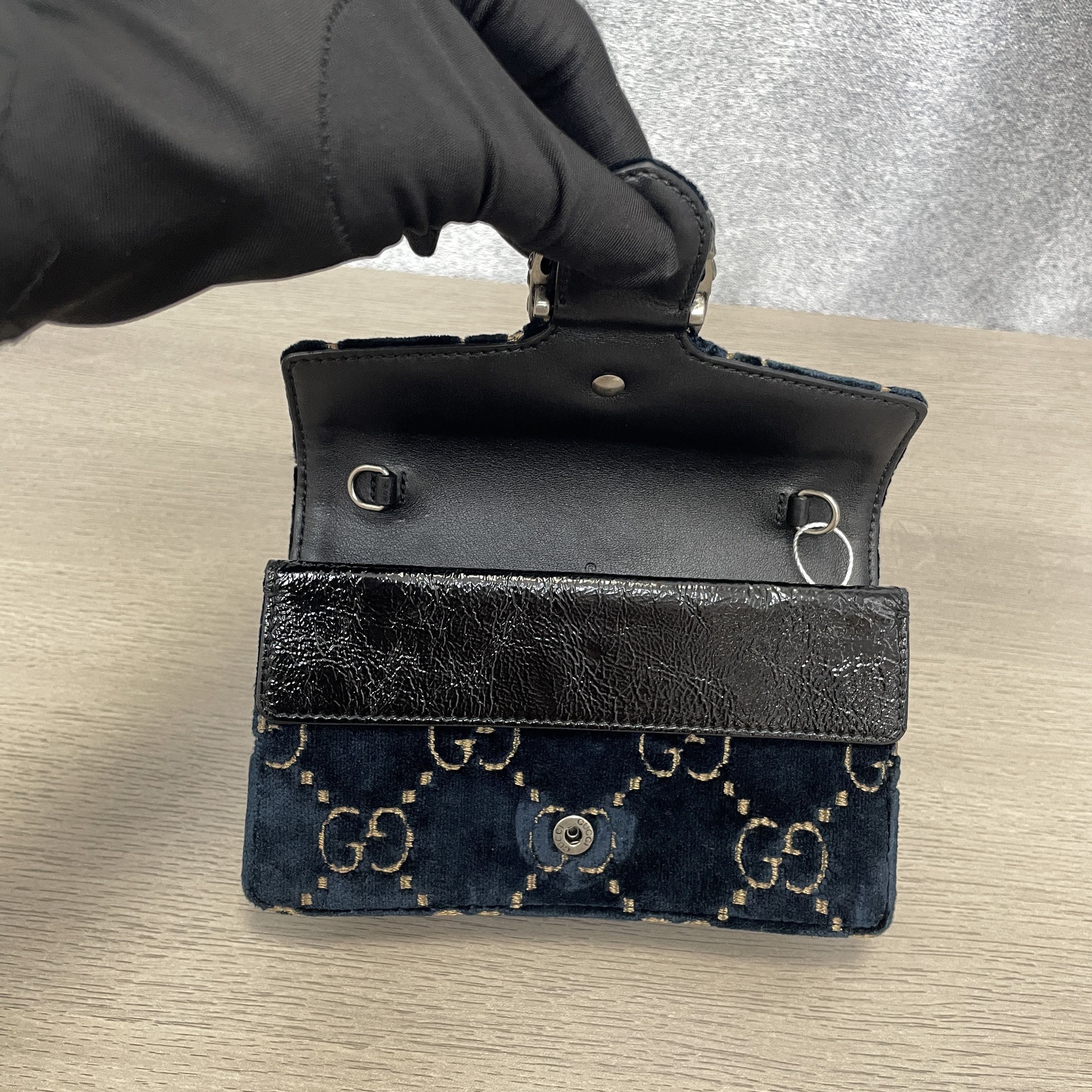 Gucci Gucci Dionysus Velvet Monogram Mini Bag Size ONE SIZE - 9 Thumbnail