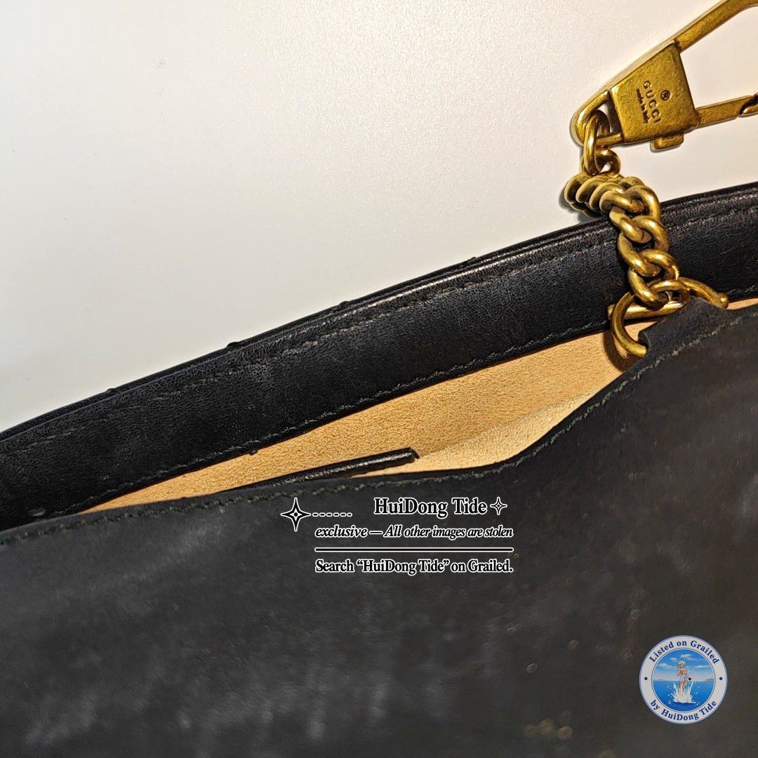 Gucci Gucci GG Marmont Matelasse Mini Shoulder Bag Black Size ONE SIZE - 18 Thumbnail