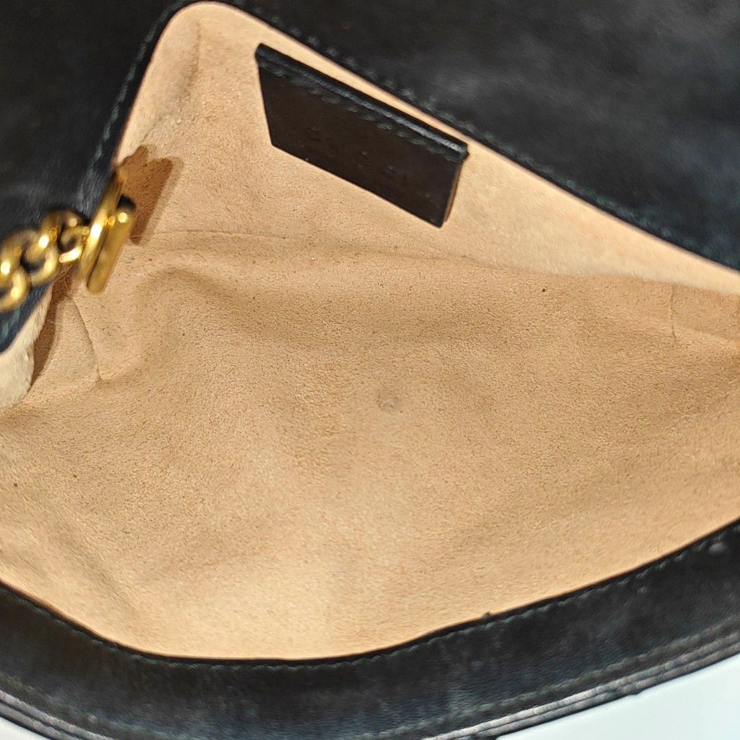 Gucci Gucci GG Marmont Matelasse Mini Shoulder Bag Black Size ONE SIZE - 7 Thumbnail
