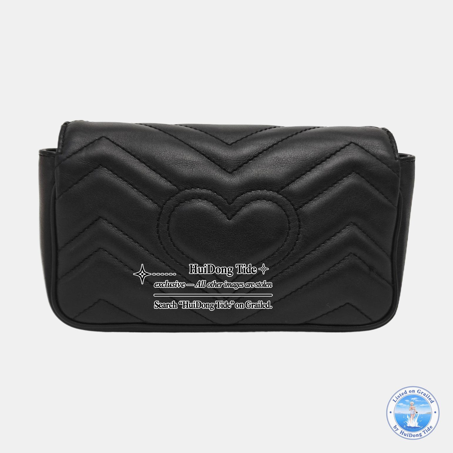 Gucci Gucci GG Marmont Matelasse Mini Shoulder Bag Black Size ONE SIZE - 5 Thumbnail
