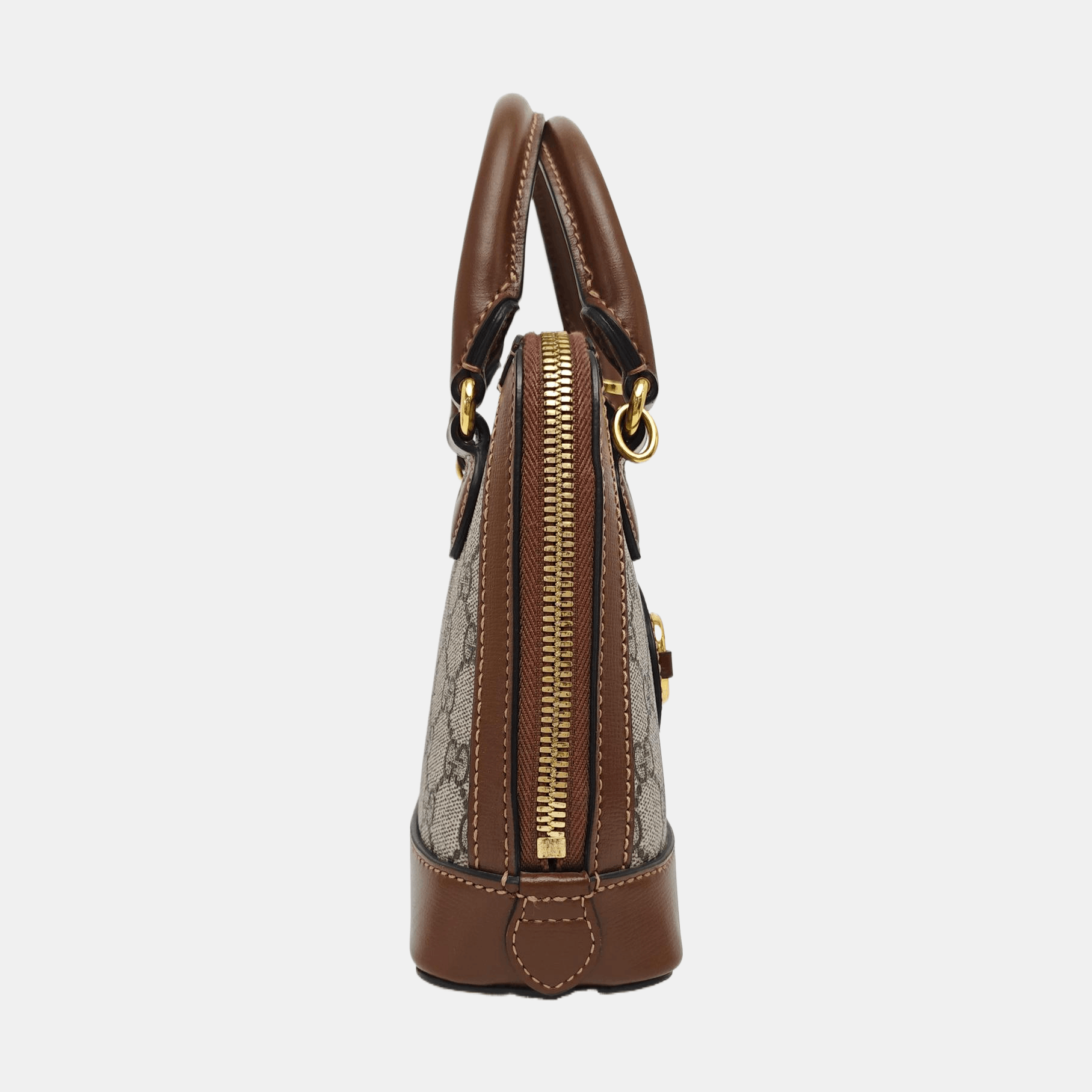 Gucci Gucci Horsebit 1955 Mini Canvas Handle Bag Size ONE SIZE - 4 Thumbnail
