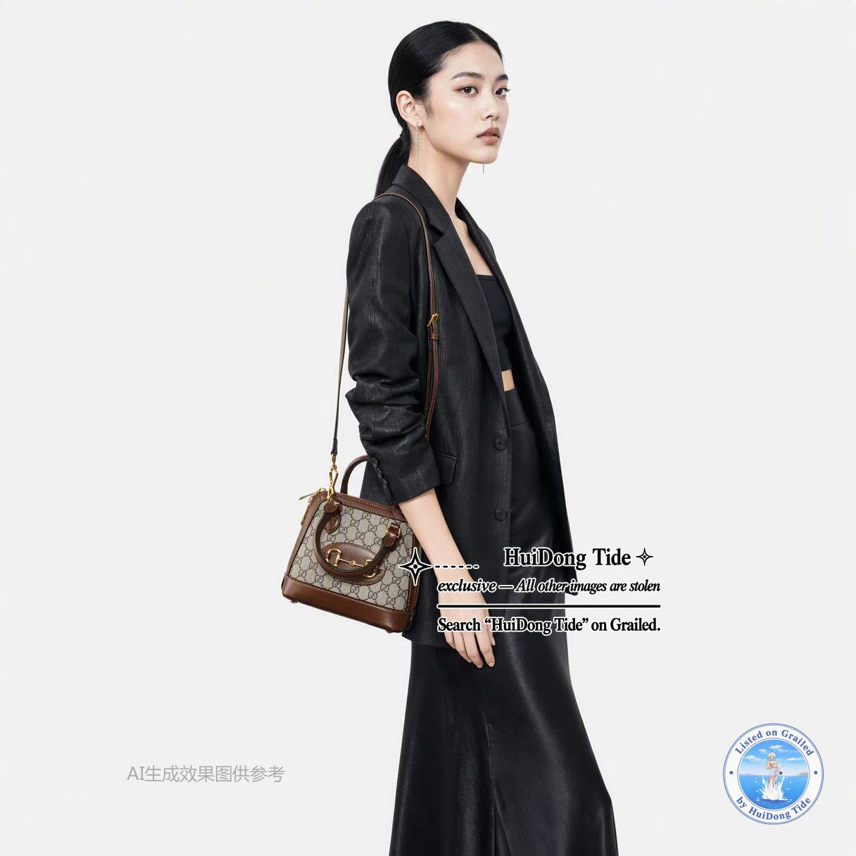 Gucci Gucci Horsebit 1955 Mini Canvas Handle Bag Size ONE SIZE - 2 Thumbnail