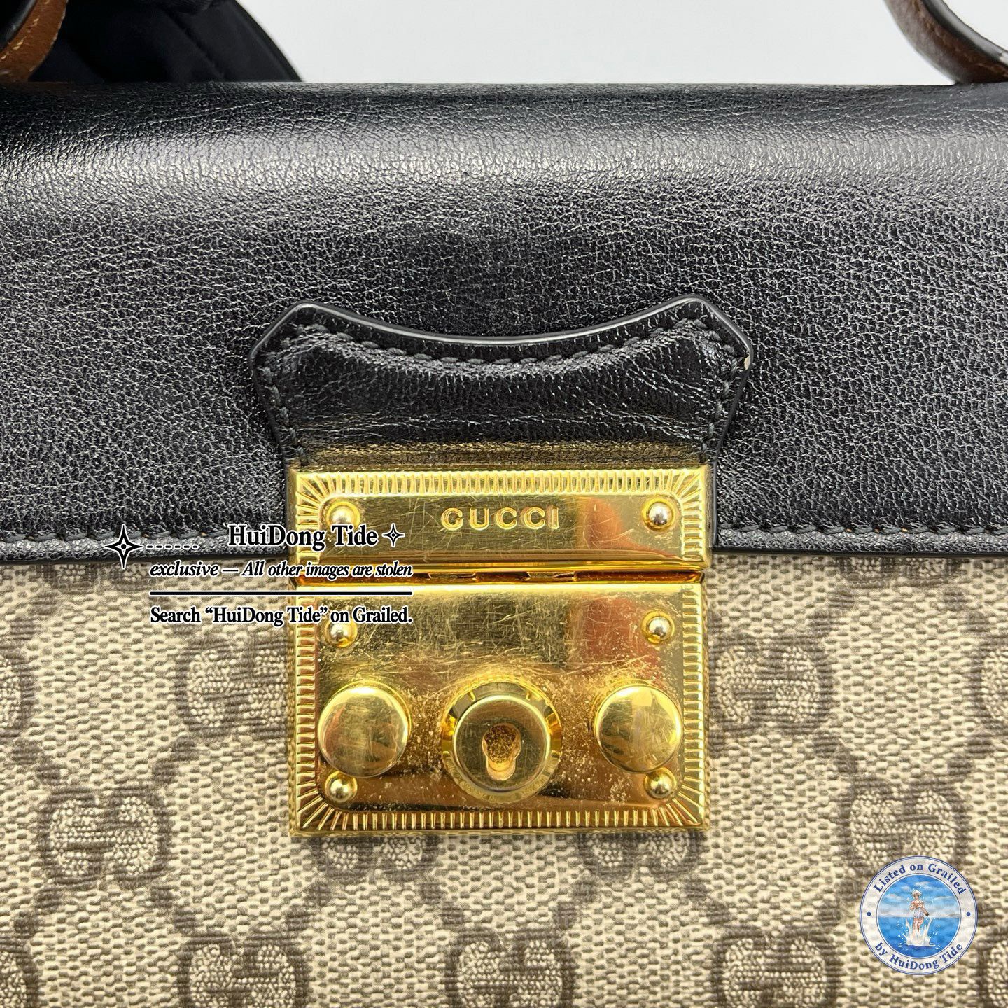 Gucci Gucci Padlock Mini GG Supreme Crossbody Bag Size ONE SIZE - 6 Thumbnail