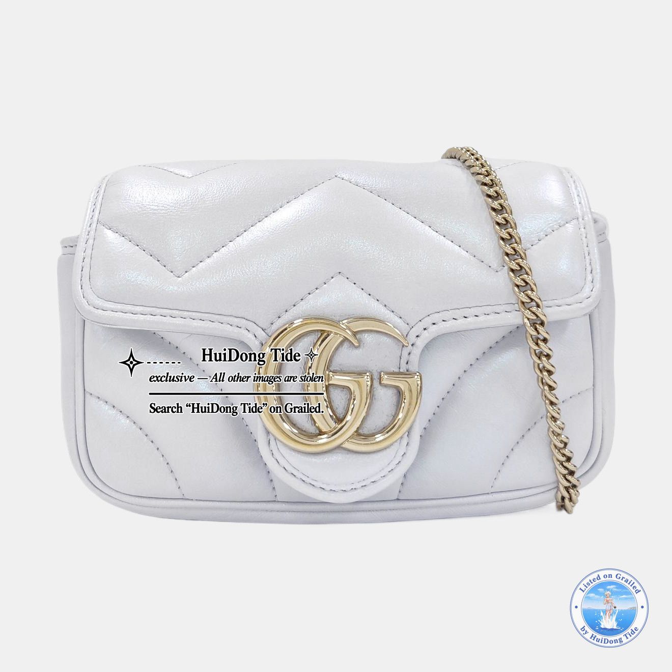 Gucci Gucci GG Marmont Quilted Leather Mini Shoulder Bag Size ONE SIZE - 7 Thumbnail