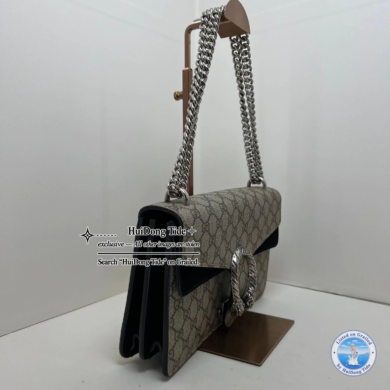 Gucci Gucci Dionysus Monogram Chain Shoulder Bag Size ONE SIZE - 3 Thumbnail