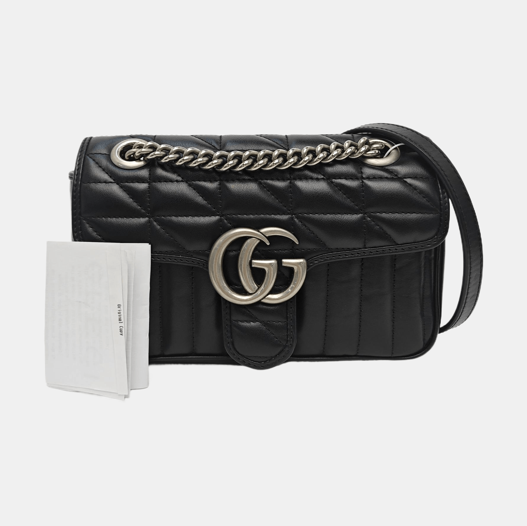 Gucci Gucci GG Marmont Quilted Leather Shoulder Bag ONE SIZE Size ONE SIZE - 8 Thumbnail