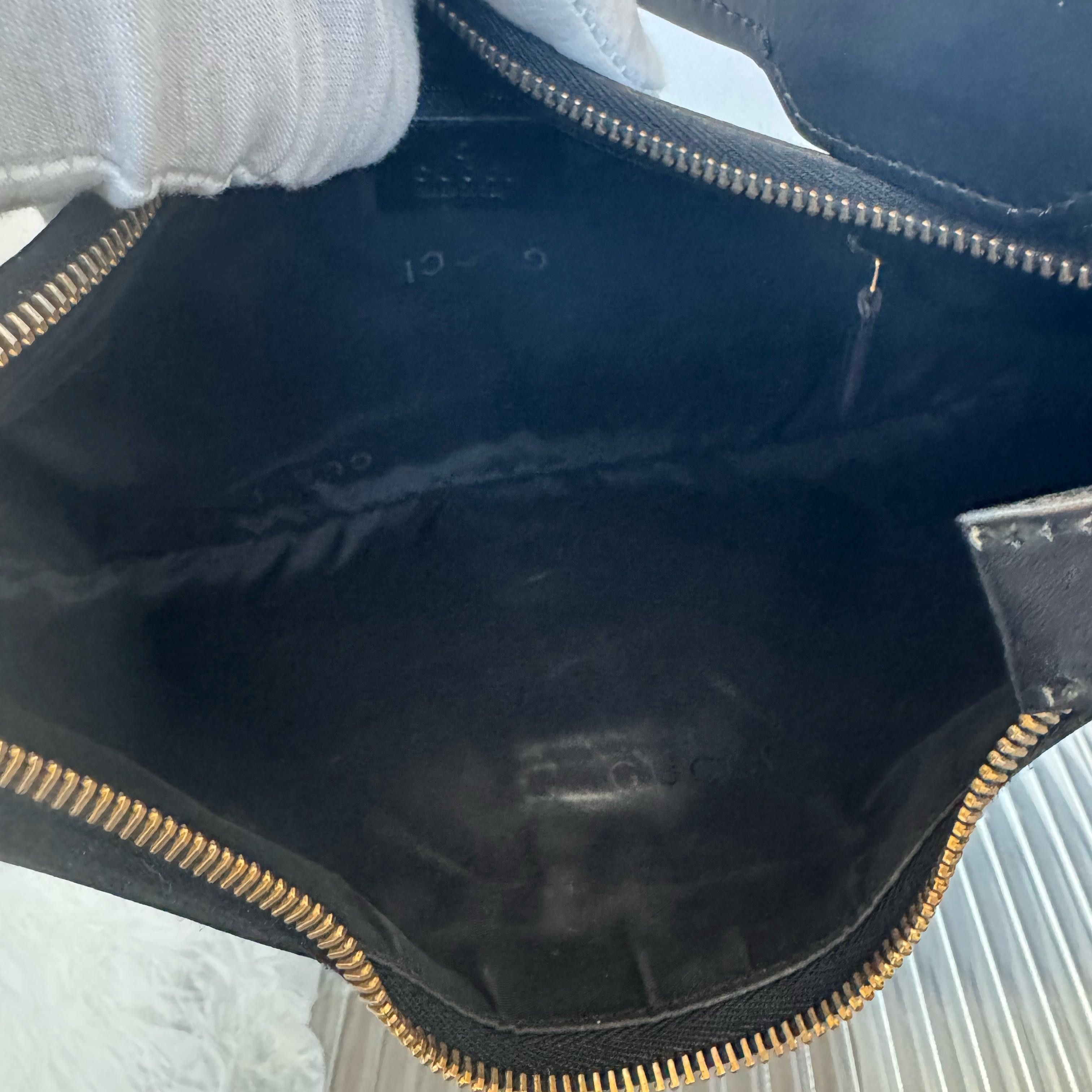 Gucci Gucci Black GG Canvas Horsebit Shoulder Bag Size ONE SIZE - 7 Thumbnail