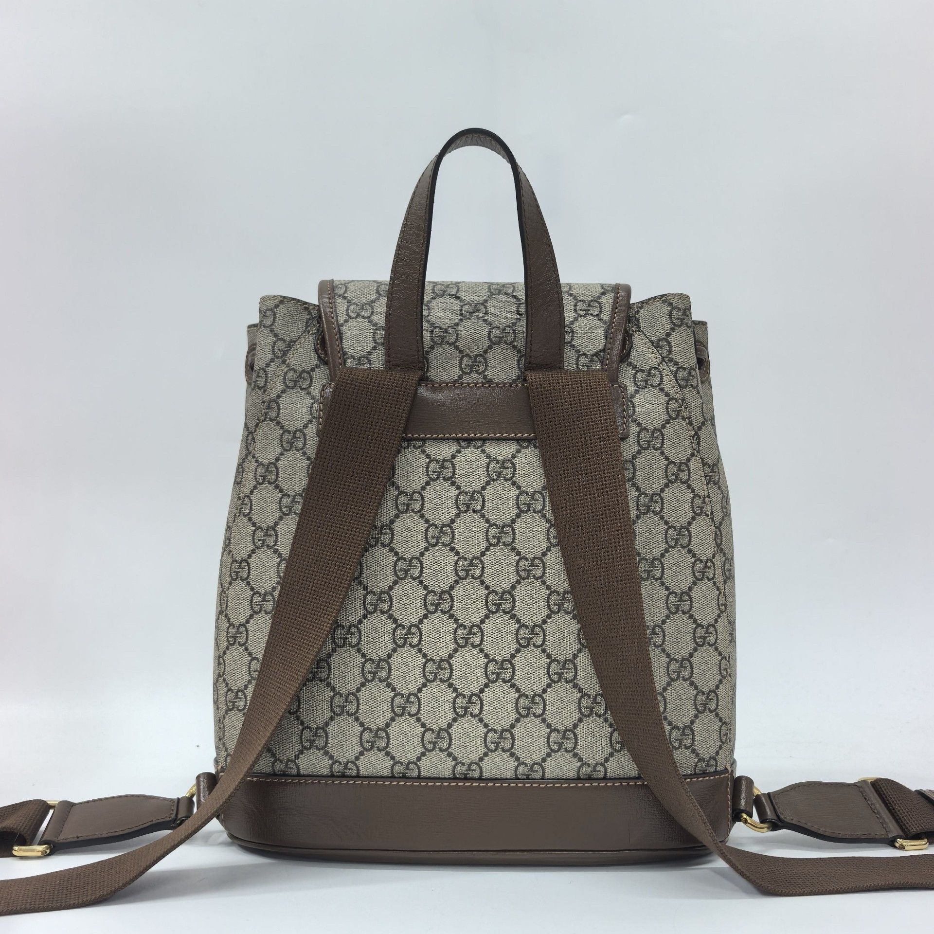 Gucci Gucci Monogram Canvas Drawstring Backpack Size ONE SIZE - 3 Thumbnail