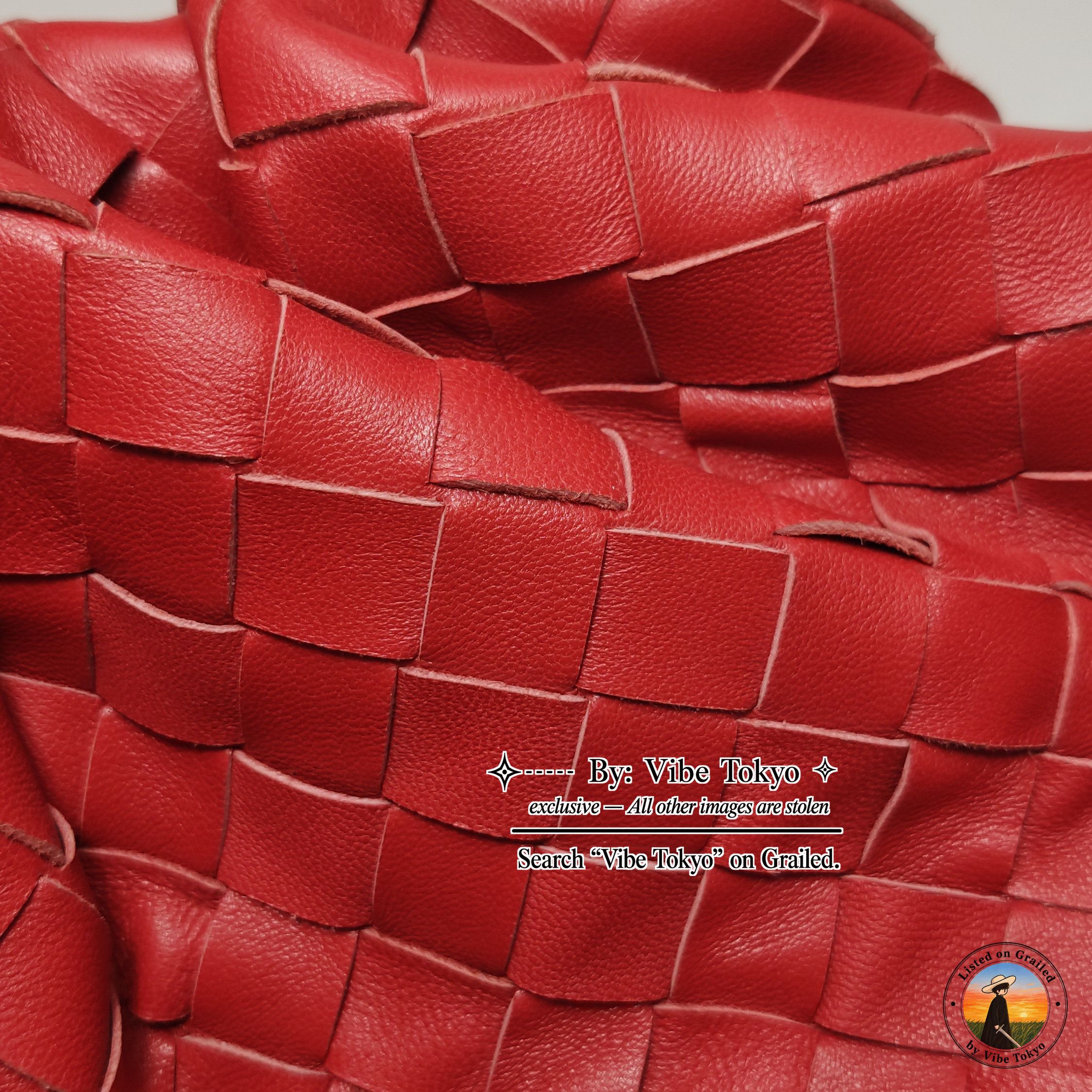 Bottega Veneta Bottega Veneta Red Intrecciato Leather The Pouch Size ONE SIZE - 12 Thumbnail