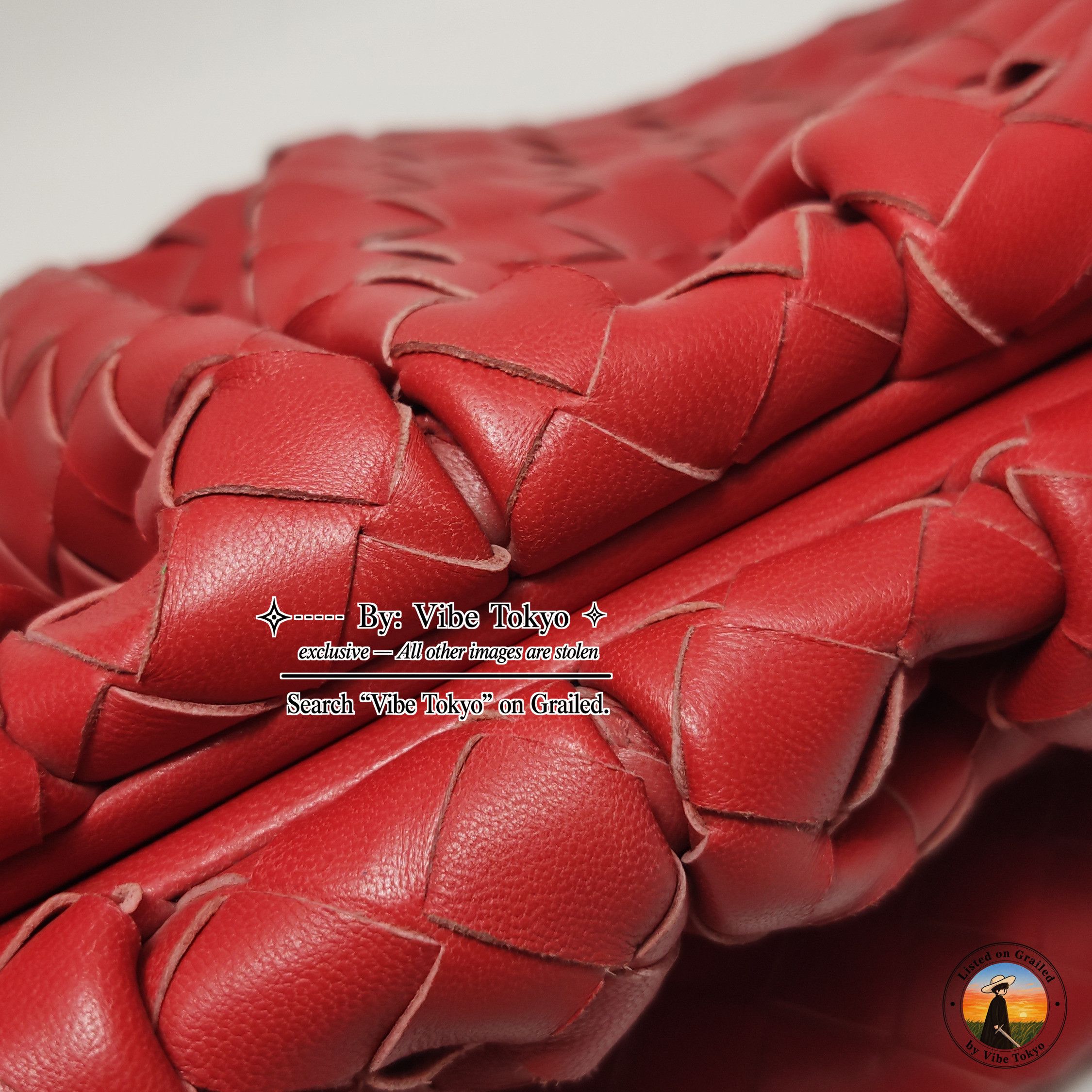 Bottega Veneta Bottega Veneta Red Intrecciato Leather The Pouch Size ONE SIZE - 13 Thumbnail
