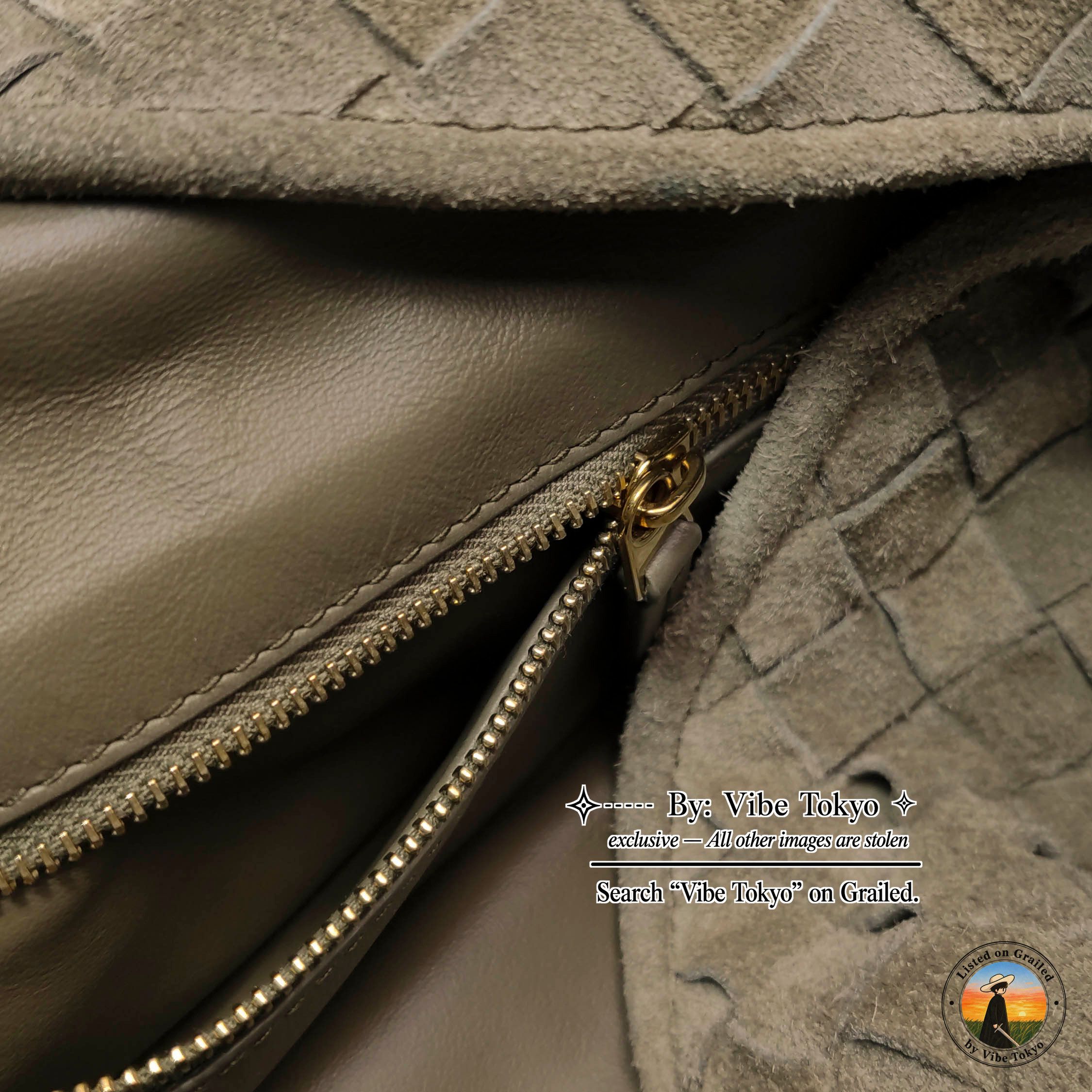 Bottega Veneta Bottega Veneta Suede Intrecciato Hop Shoulder Bag Size ONE SIZE - 6 Thumbnail