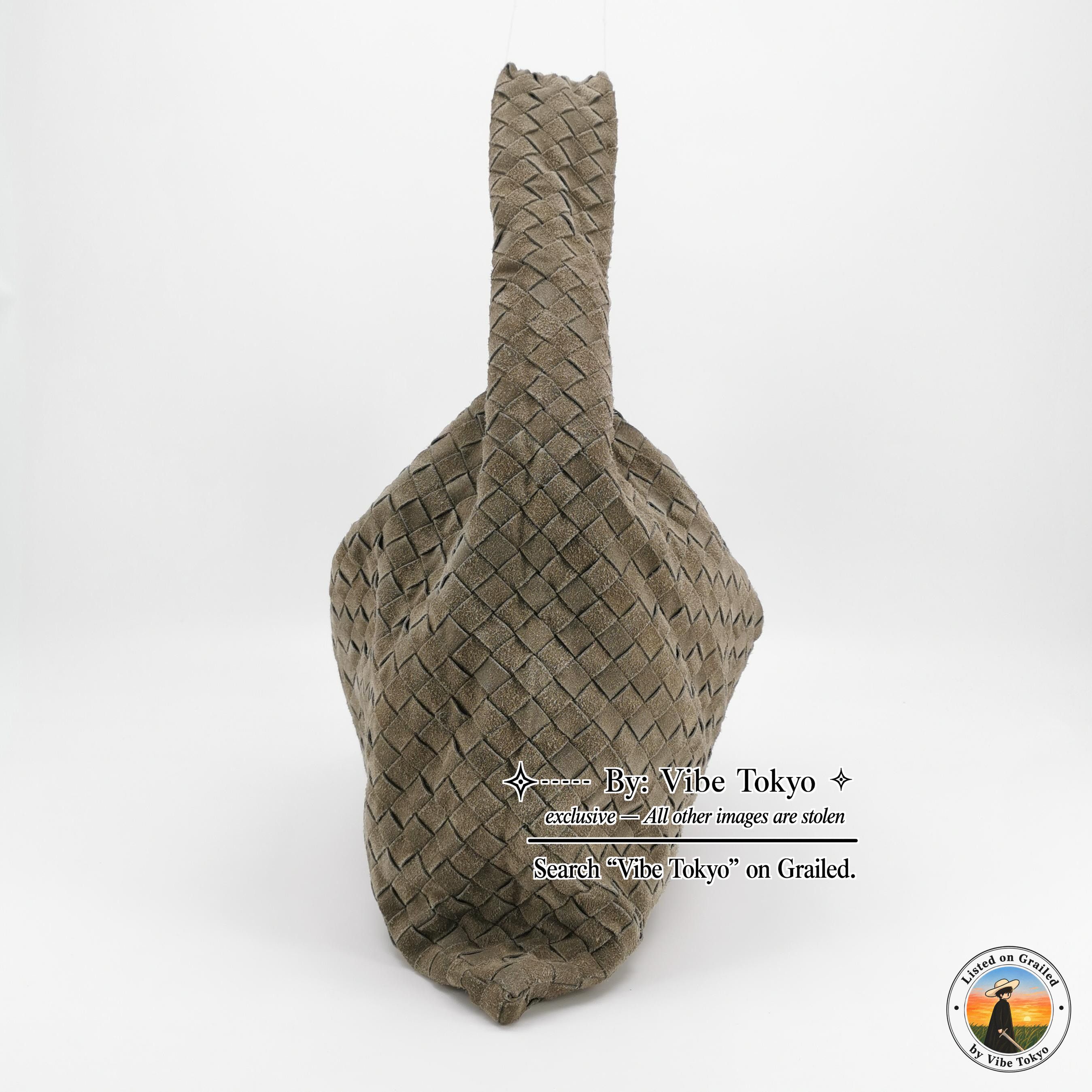 Bottega Veneta Bottega Veneta Suede Intrecciato Hop Shoulder Bag Size ONE SIZE - 3 Thumbnail