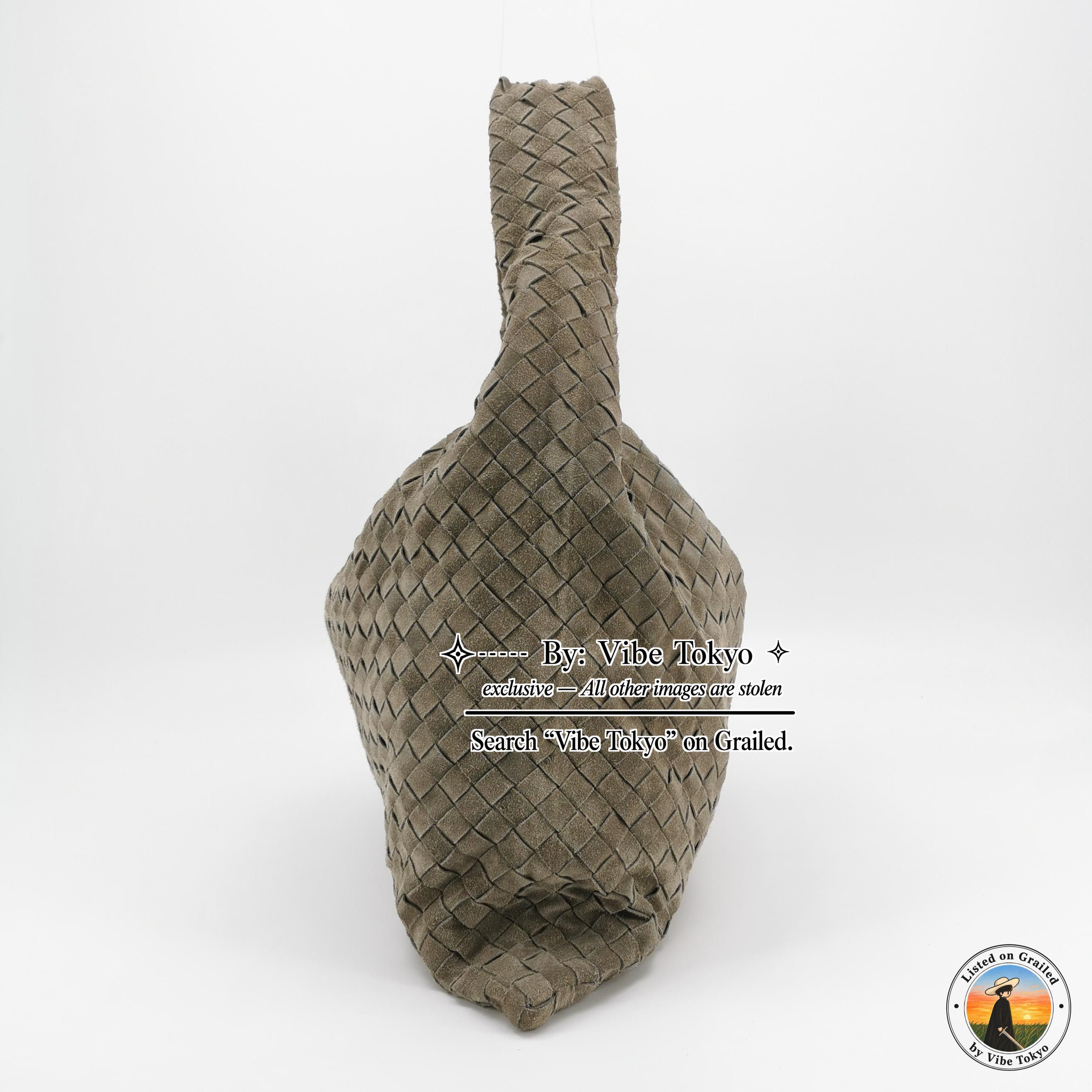 Bottega Veneta Bottega Veneta Suede Intrecciato Hop Shoulder Bag Size ONE SIZE - 2 Thumbnail