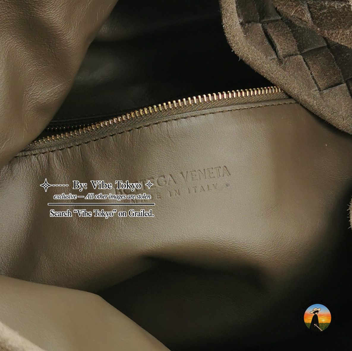 Bottega Veneta Bottega Veneta Suede Intrecciato Hop Shoulder Bag Size ONE SIZE - 4 Thumbnail