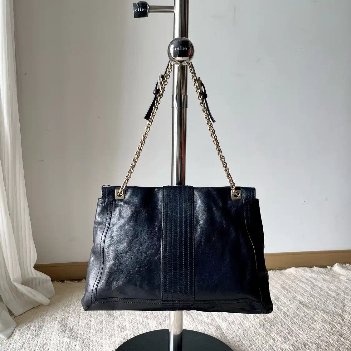 Fendi FENDI Baguette black cowhide leather doubleF quilted shoulder bag Size ONE SIZE - 2 Thumbnail