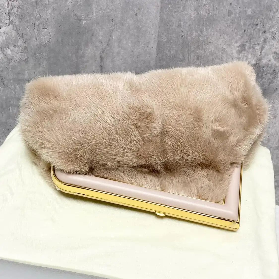 Fendi FENDI First Small light pinksheepskin shoulder bag Size ONE SIZE - 8 Thumbnail