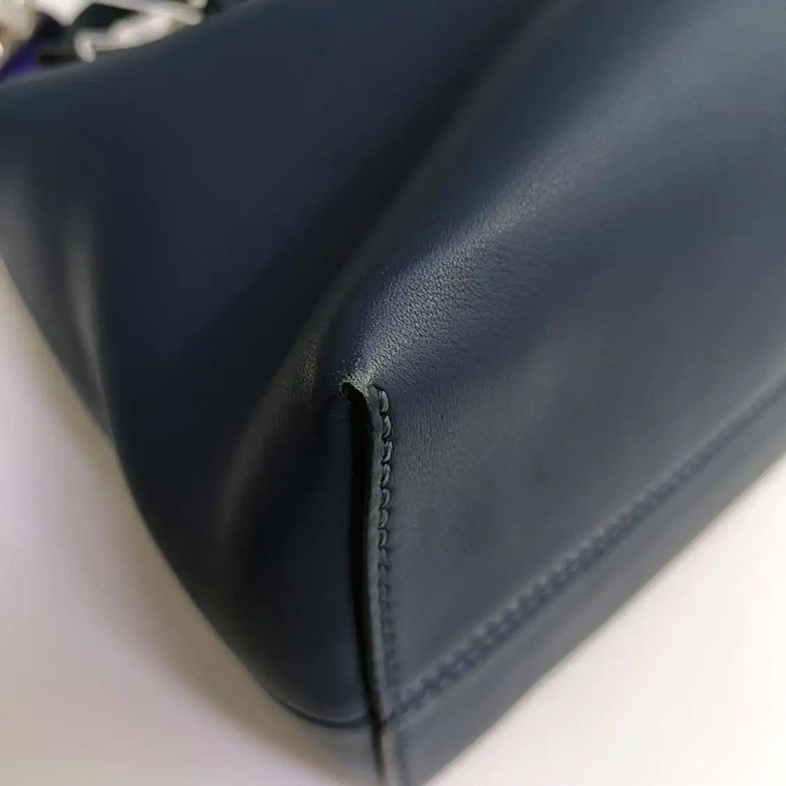Fendi FENDI By The Way Medium blue cowhide leather stud shoulder bag crossbody bag sil Size ONE SIZE - 11 Thumbnail
