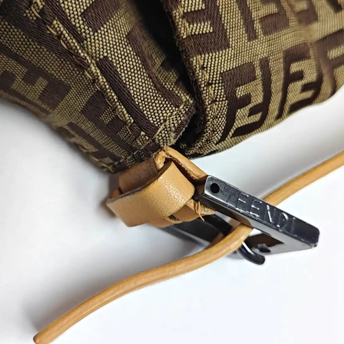 Fendi FENDI Mamma Forever brown canvas doubleF shoulder bag silver hardware detachable Size ONE SIZE - 12 Thumbnail