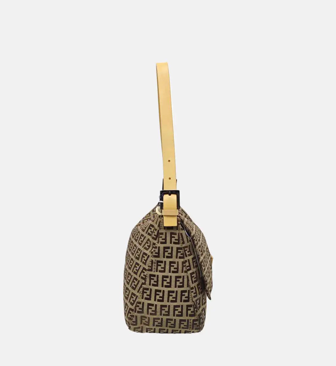 Fendi FENDI Mamma Forever brown canvas doubleF shoulder bag silver hardware detachable Size ONE SIZE - 4 Thumbnail