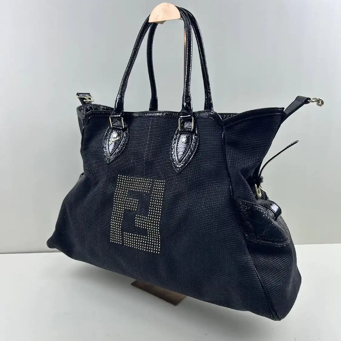 Fendi FENDI black canvas handbag Size ONE SIZE - 3 Thumbnail