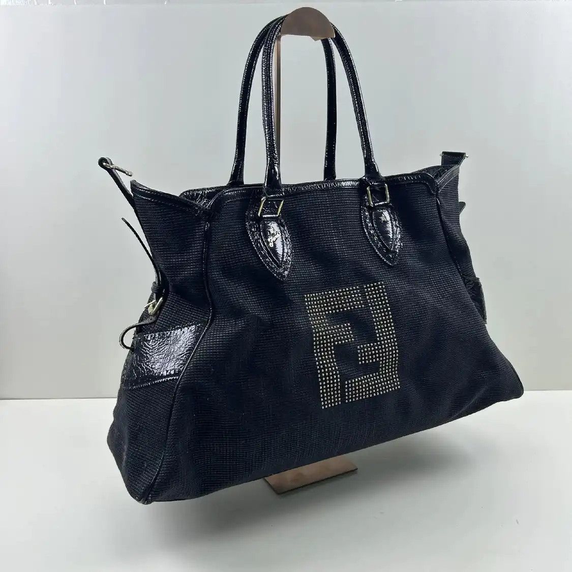 Fendi FENDI black canvas handbag Size ONE SIZE - 2 Thumbnail