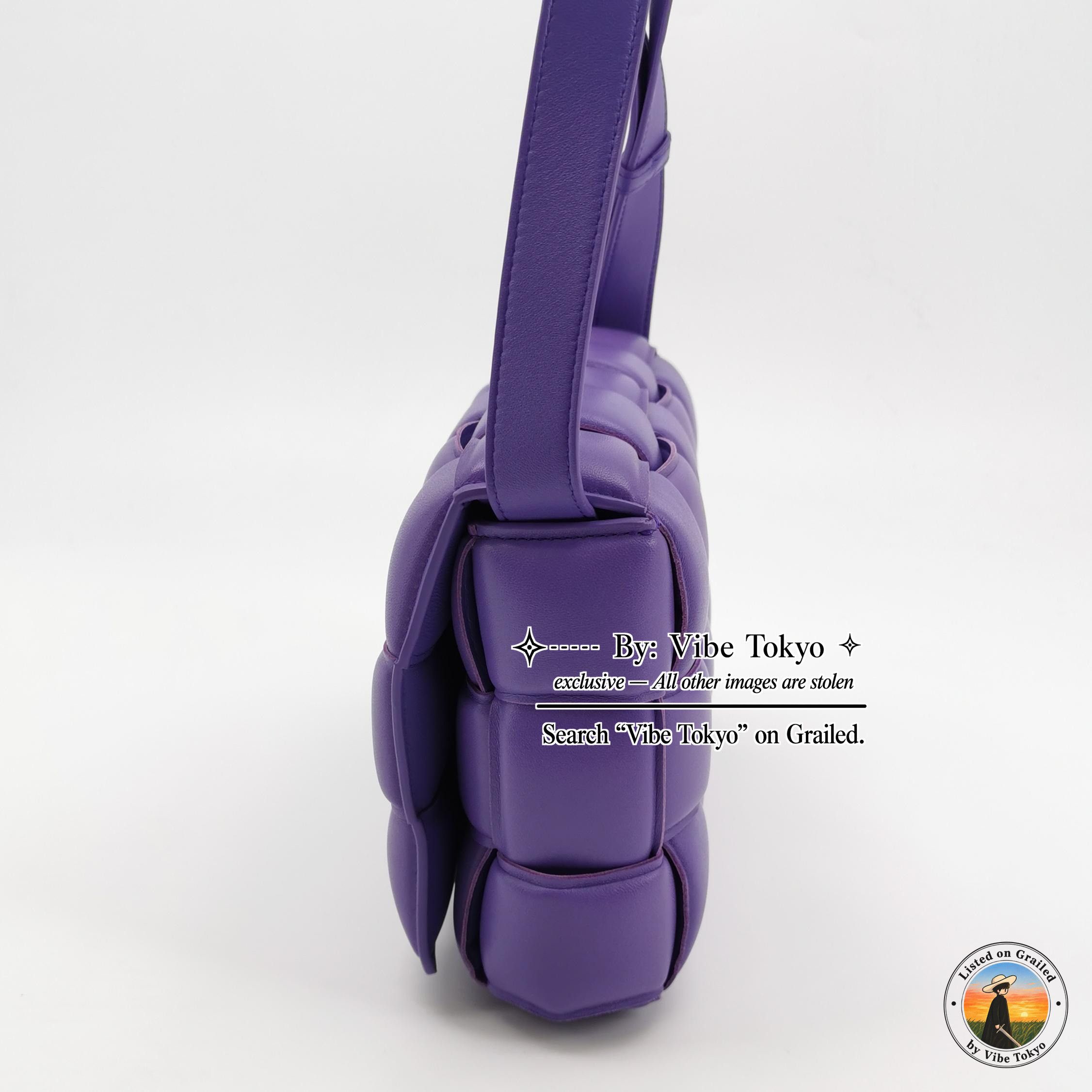 Bottega Veneta Bottega Veneta Purple Intreccio Cassette Shoulder Bag Size ONE SIZE - 3 Thumbnail
