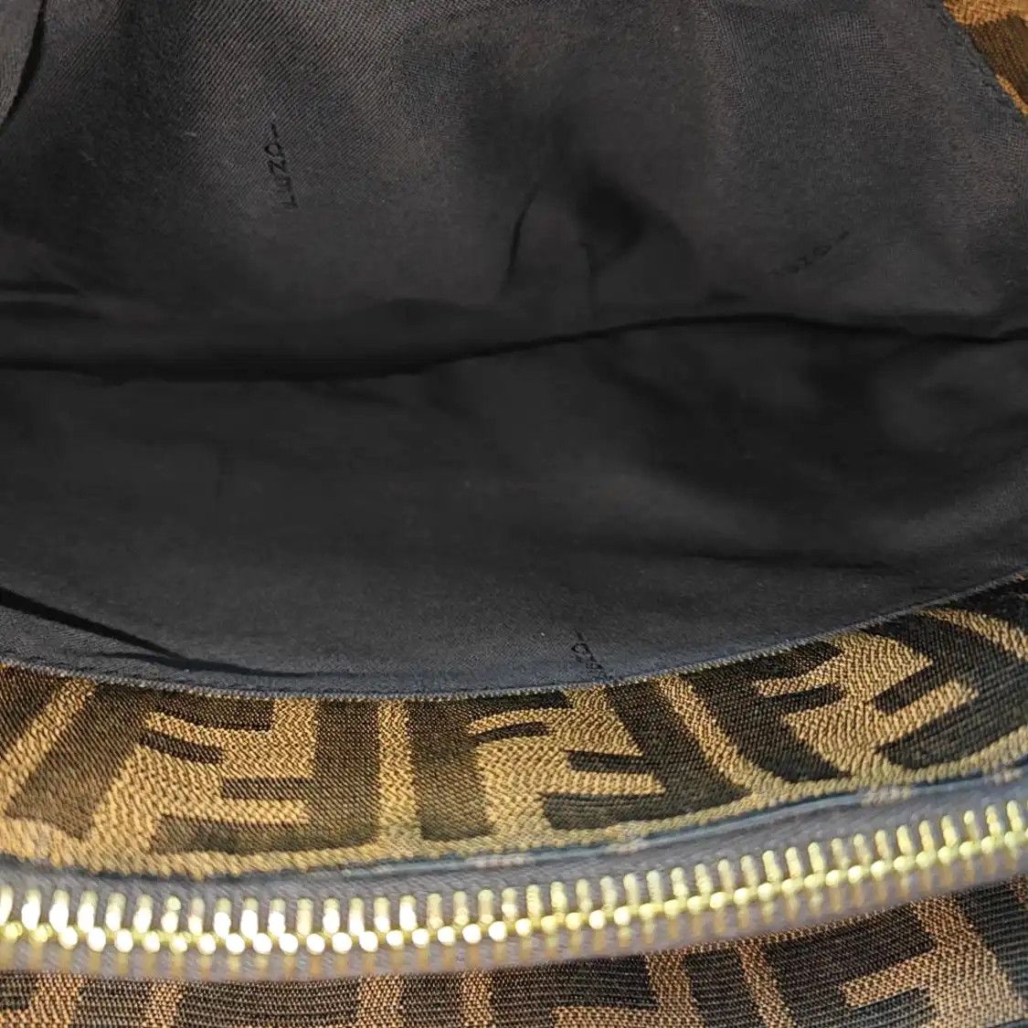 Fendi FENDI Mia brown canvas doubleF woven handbag shoulder bag gold hardware Size ONE SIZE - 7 Thumbnail