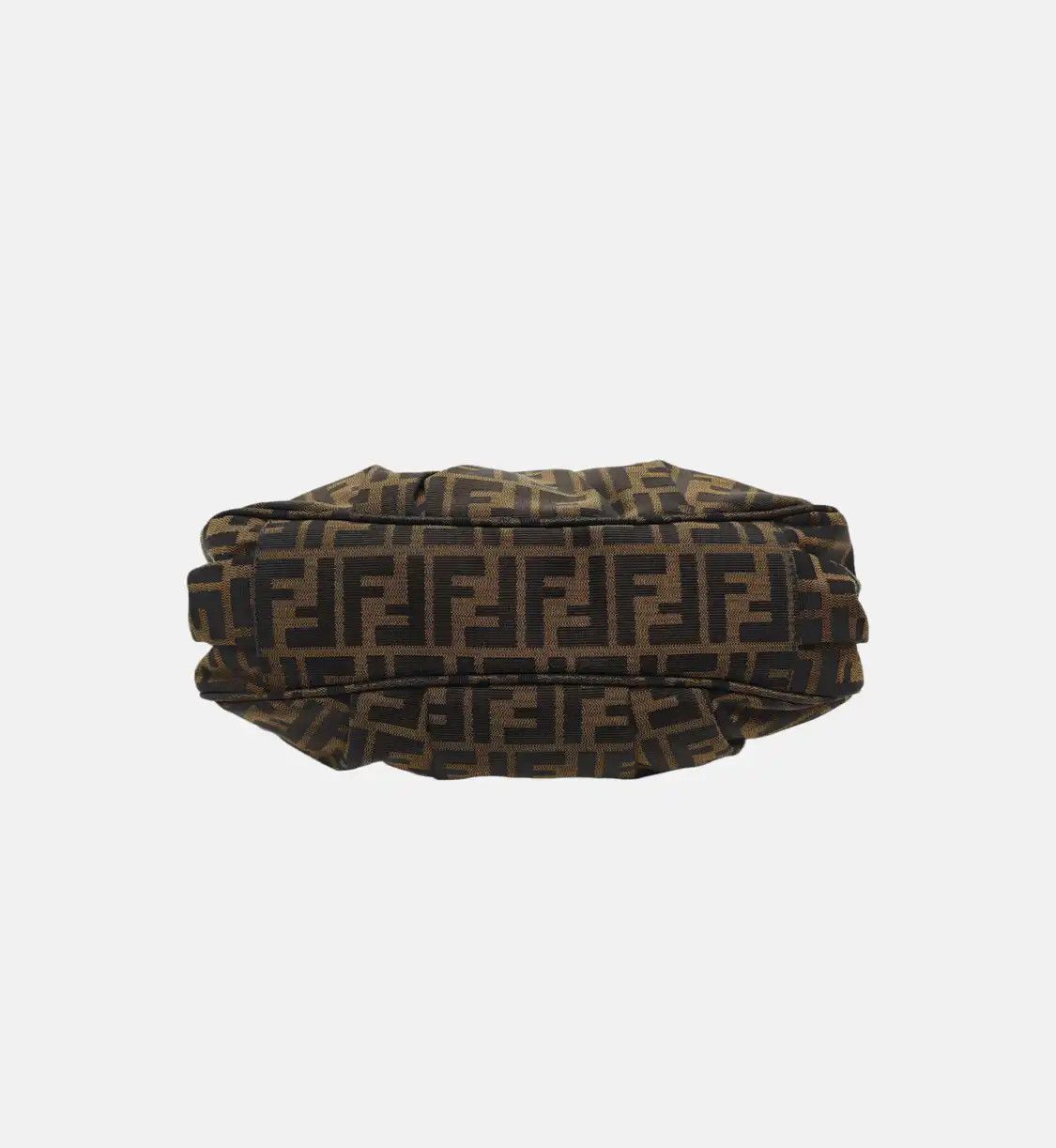 Fendi FENDI Mia brown canvas doubleF woven handbag shoulder bag gold hardware Size ONE SIZE - 6 Thumbnail