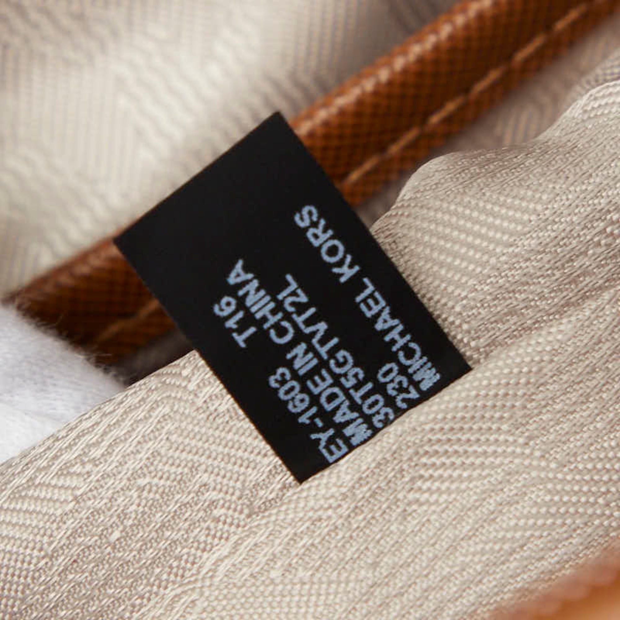 Michael Kors Michael Kors Logo Tote Bag Handbag Brown Leather Women's Size ONE SIZE - 11 Thumbnail
