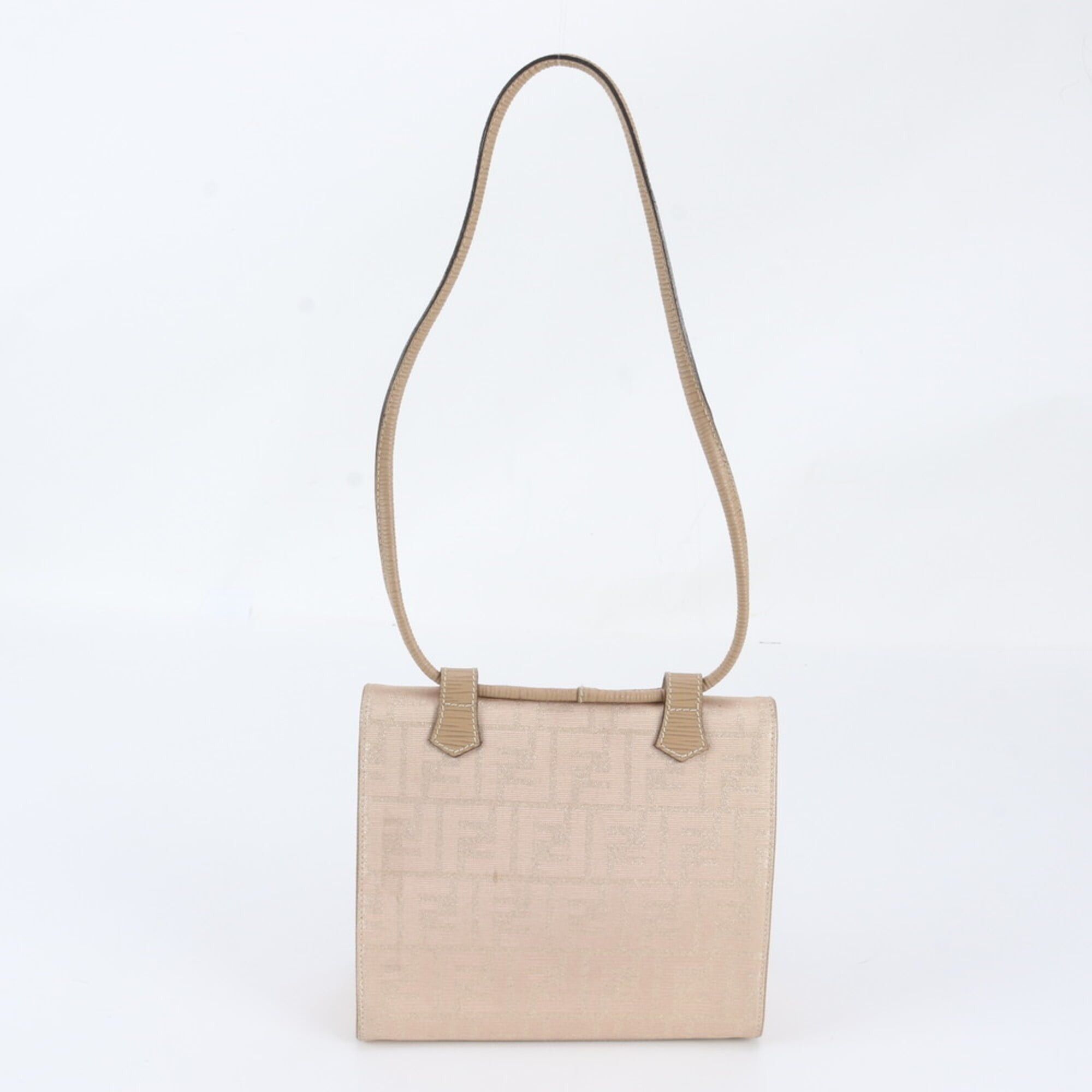 Fendi Fendi Zucca 247 257 28048 Leather Canvas Shoulder Bag Handbag for Women Size ONE SIZE - 3 Thumbnail