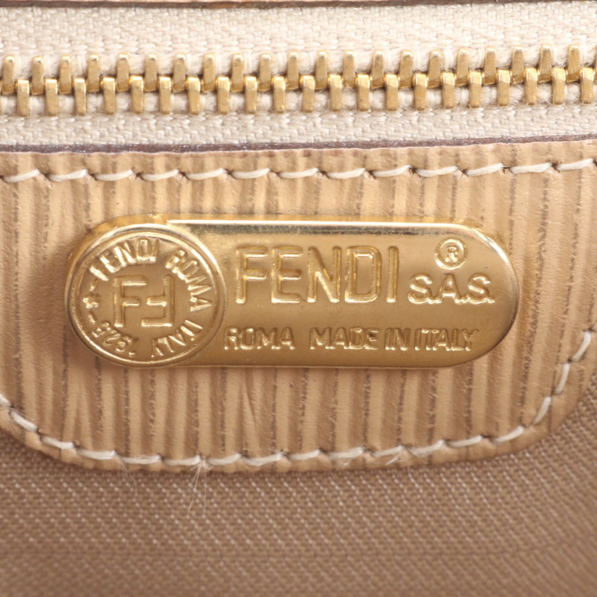 Fendi Fendi Zucca 247 257 28048 Leather Canvas Shoulder Bag Handbag for Women Size ONE SIZE - 8 Thumbnail