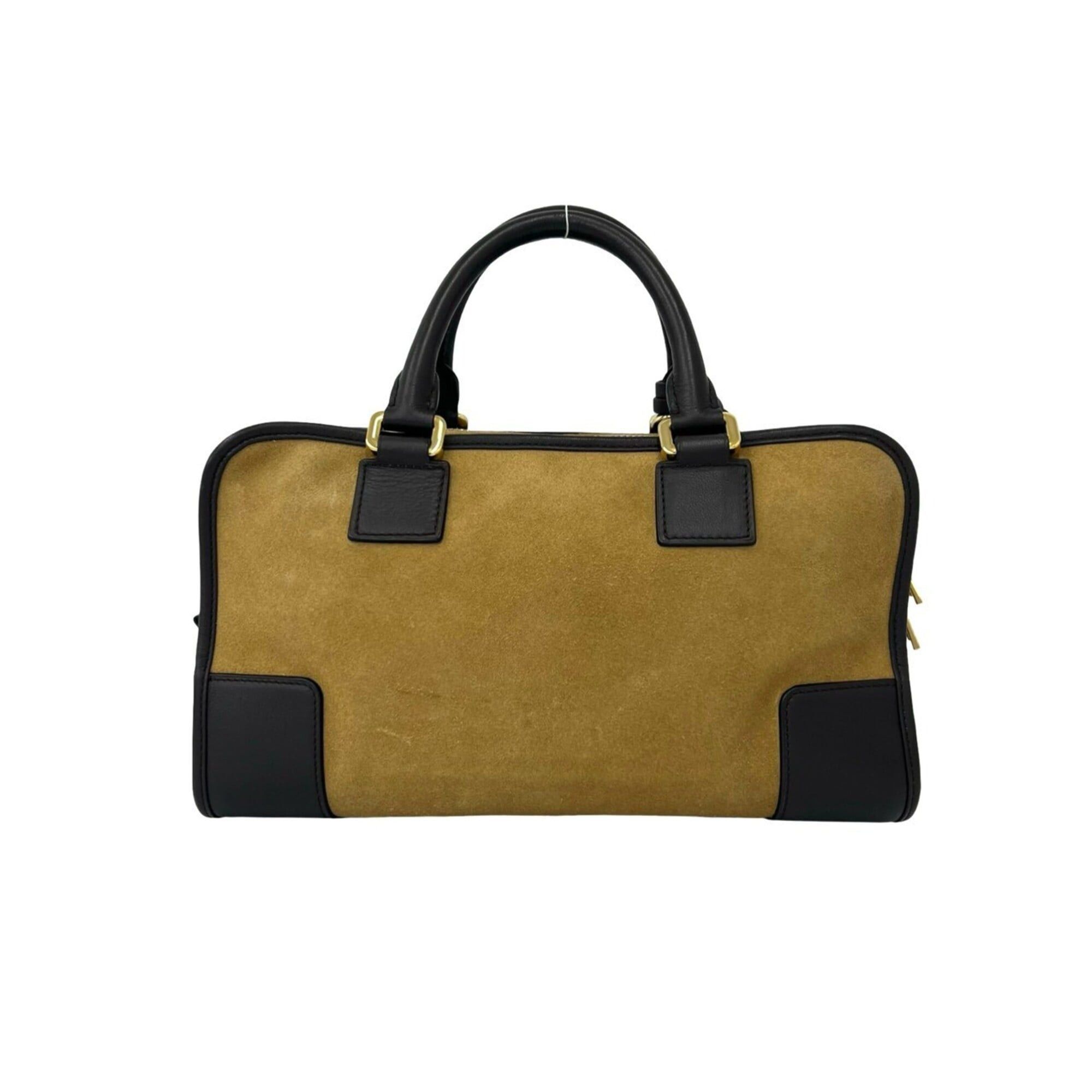 Loewe LOEWE Amazona 28 Anagram Logo Suede Leather 2-way Shoulder Bag/Handbag Brown 20655 Size ONE SIZE - 3 Thumbnail
