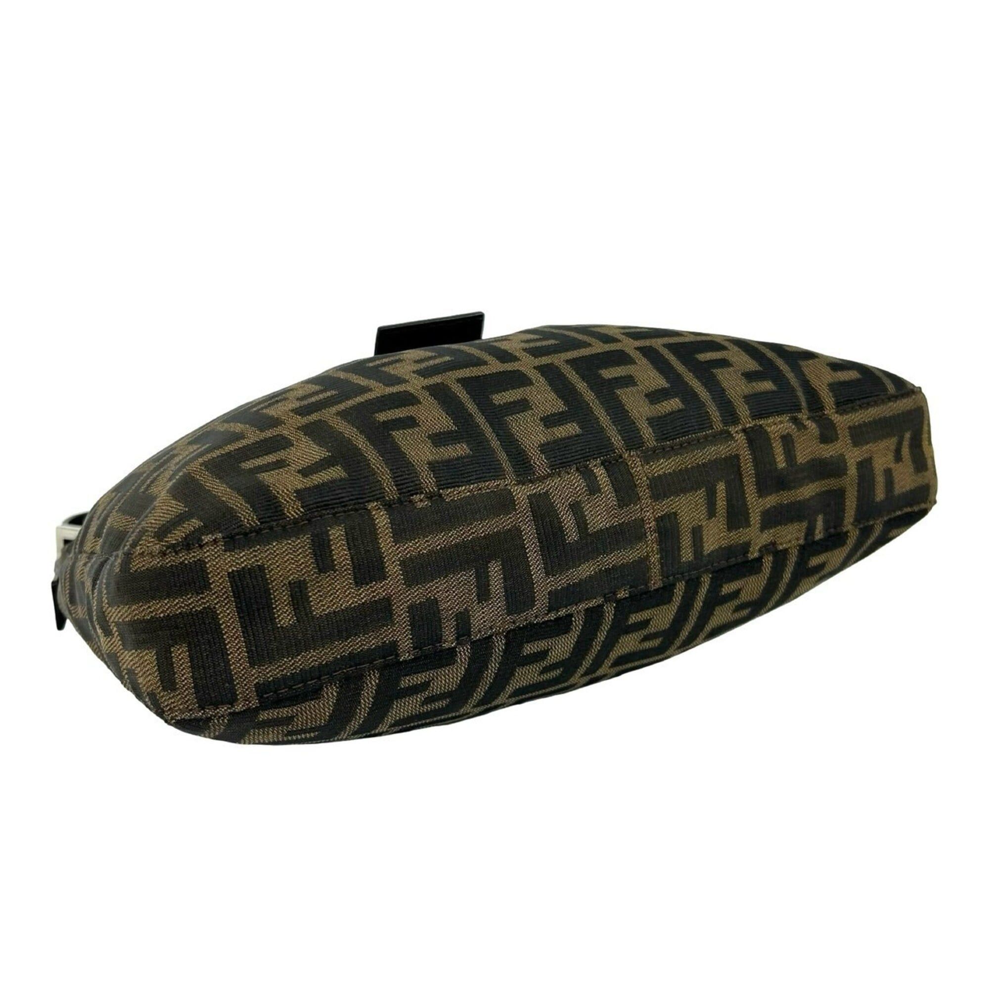 Fendi FENDI Zucca FF Logo Pattern Canvas Leather Semi-Shoulder Bag/Handbag Brown 33270 Size ONE SIZE - 7 Thumbnail