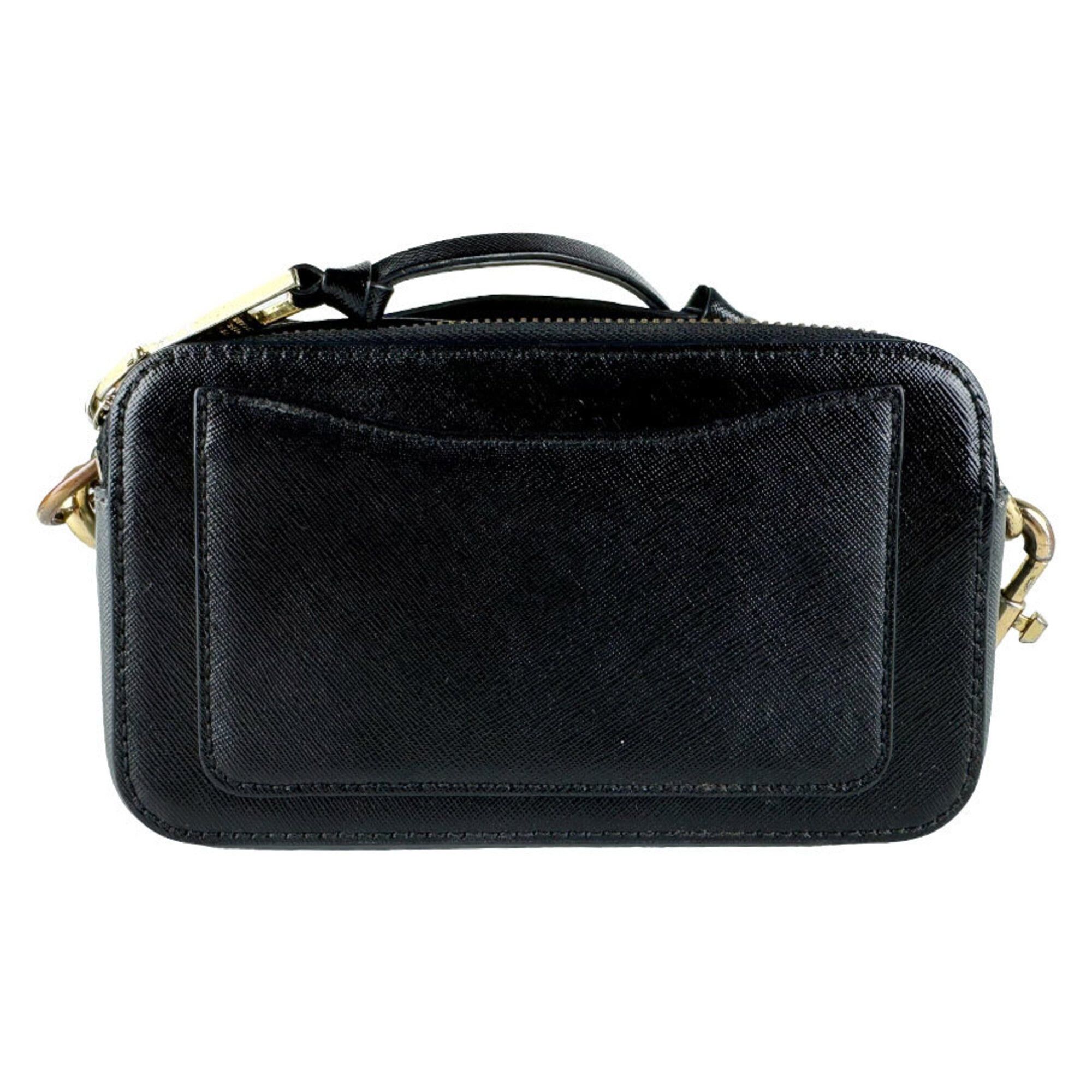 Marc Jacobs Marc Jacobs Snapshot Shoulder Bag, Coated Canvas, Black, Ivory, Gray, Women's, z10929 Size ONE SIZE - 3 Thumbnail