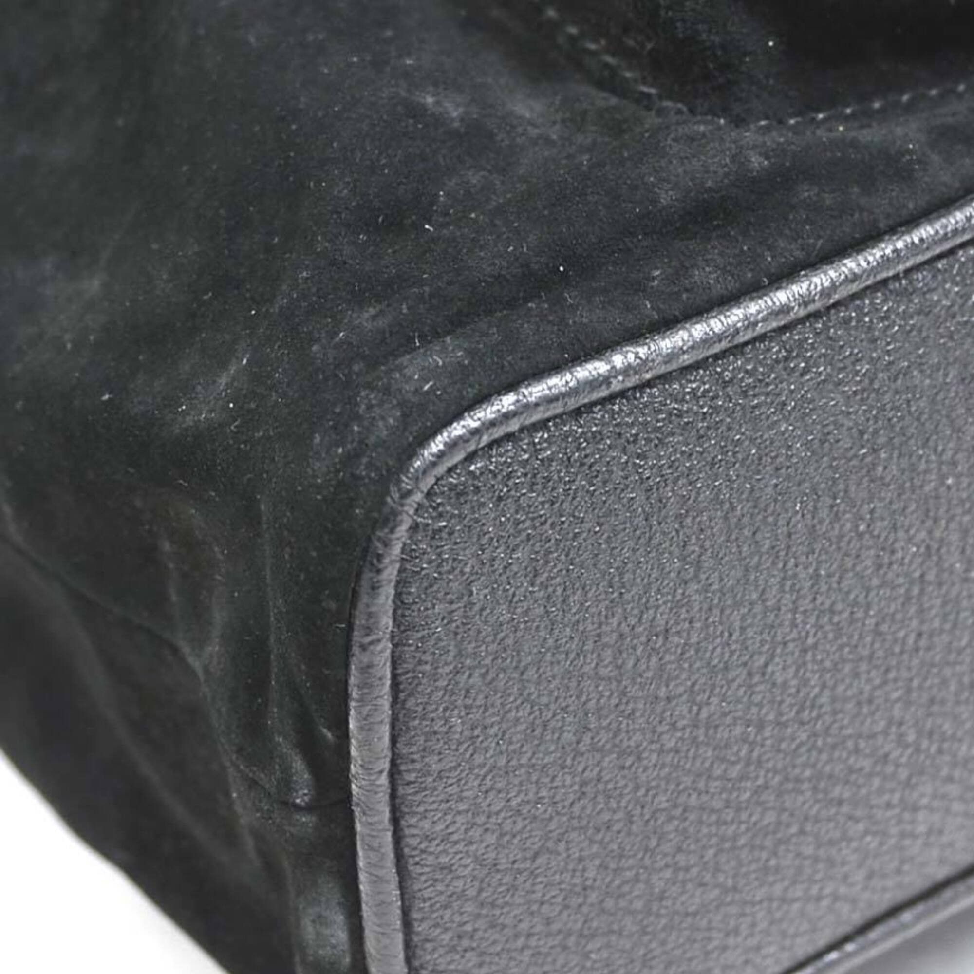 Gucci Gucci Backpack Bamboo Suede Black Gold Women's e62206c Size ONE SIZE - 7 Thumbnail